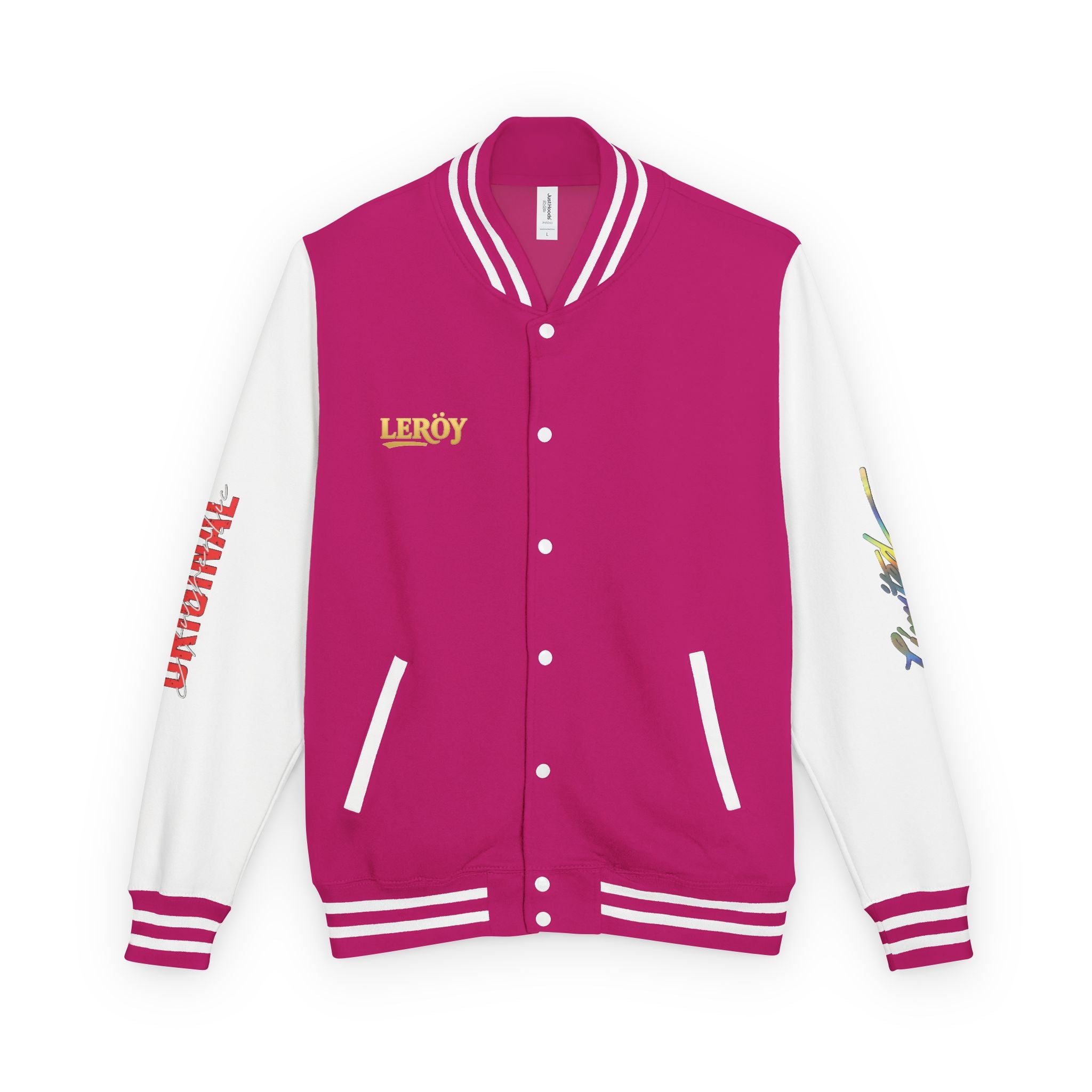 Letterman Jacket — VEXUS Paris Graphic Varsity Jacket with Lip Logo