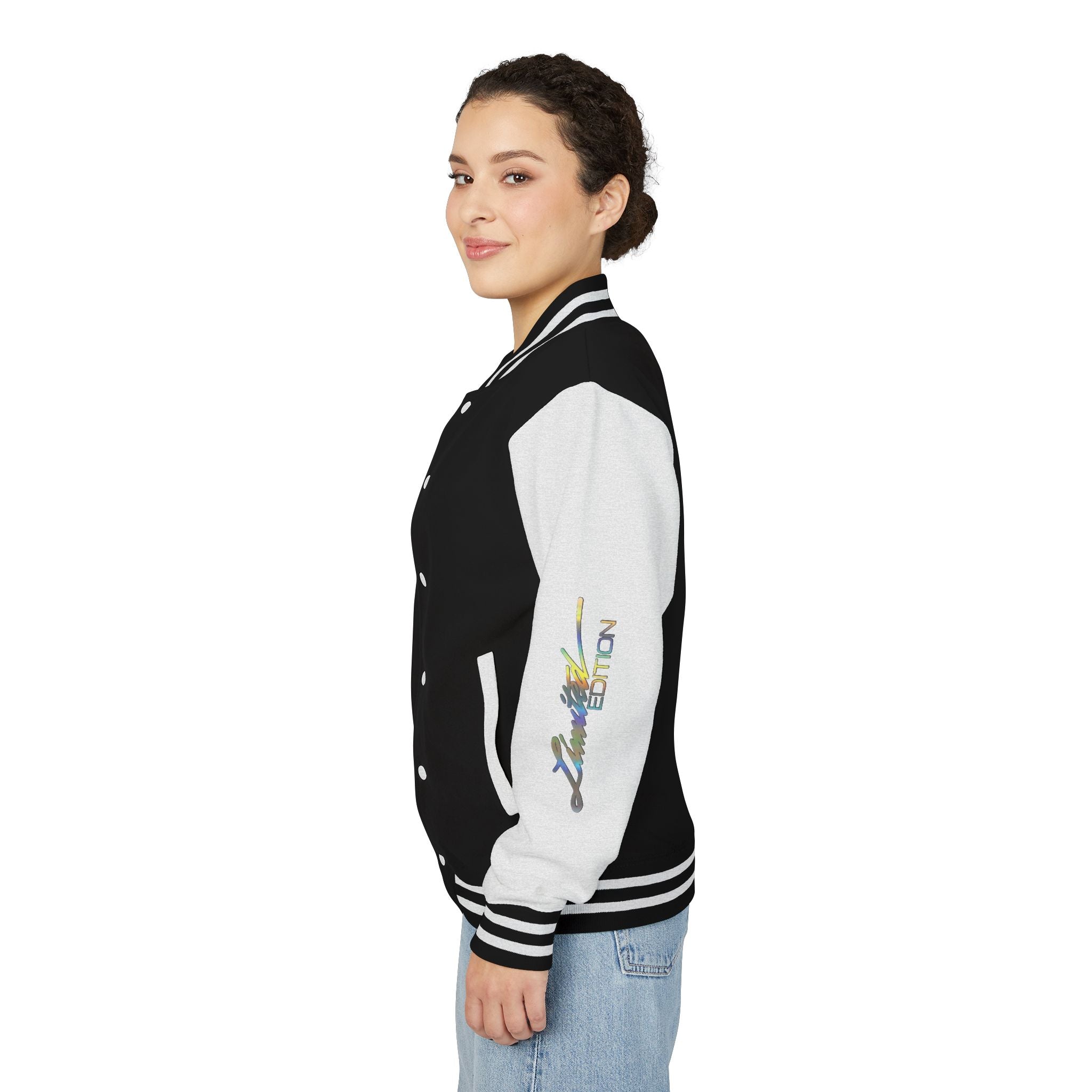 Letterman Jacket — VEXUS Paris Graphic Varsity Jacket with Lip Logo