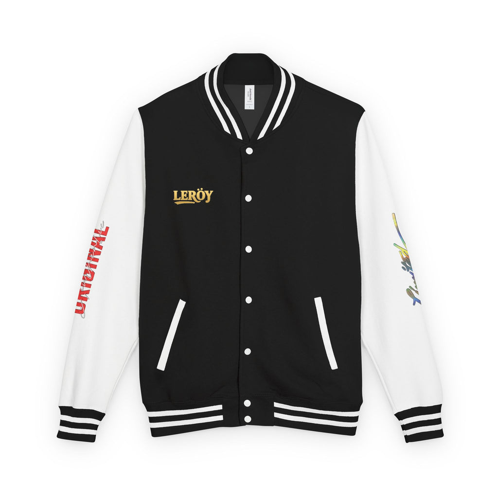 Letterman Jacket — VEXUS Paris Graphic Varsity Jacket with Lip Logo