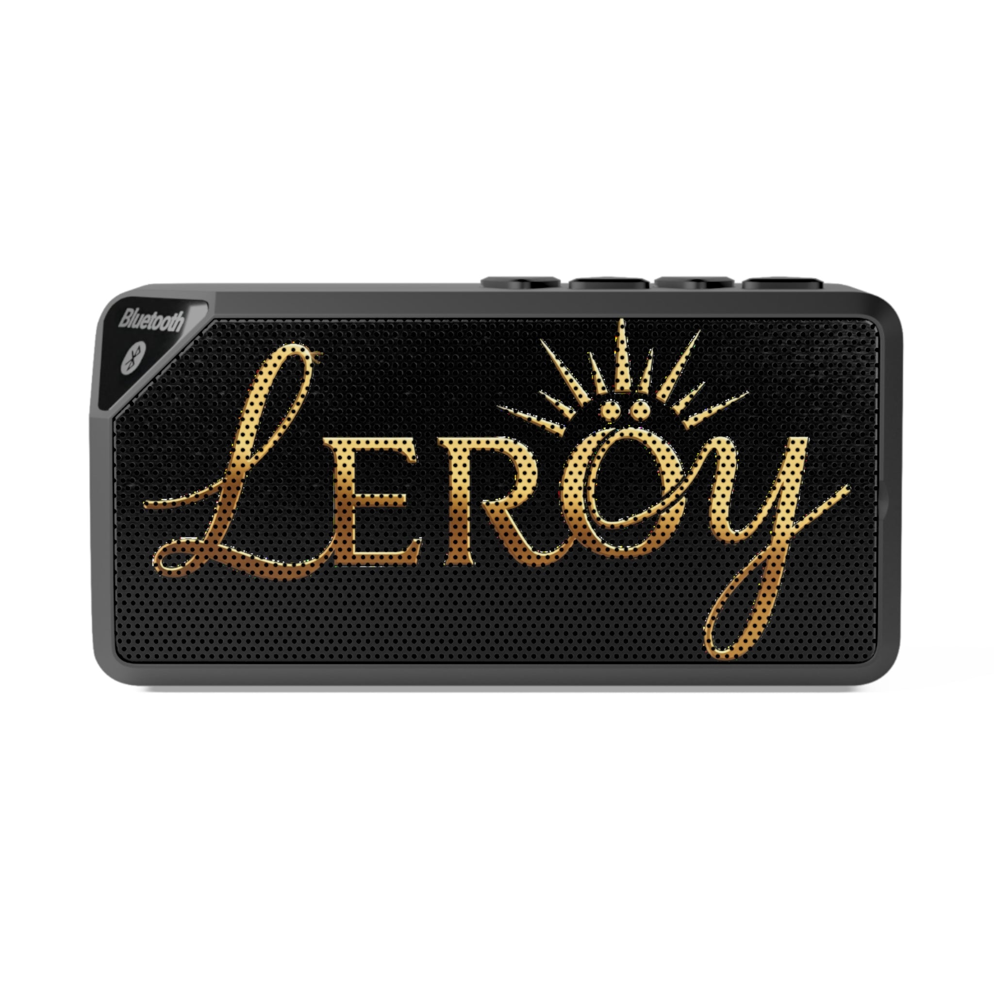 🔊 Cassa Bluetooth LEROY - Black & Gold Edition