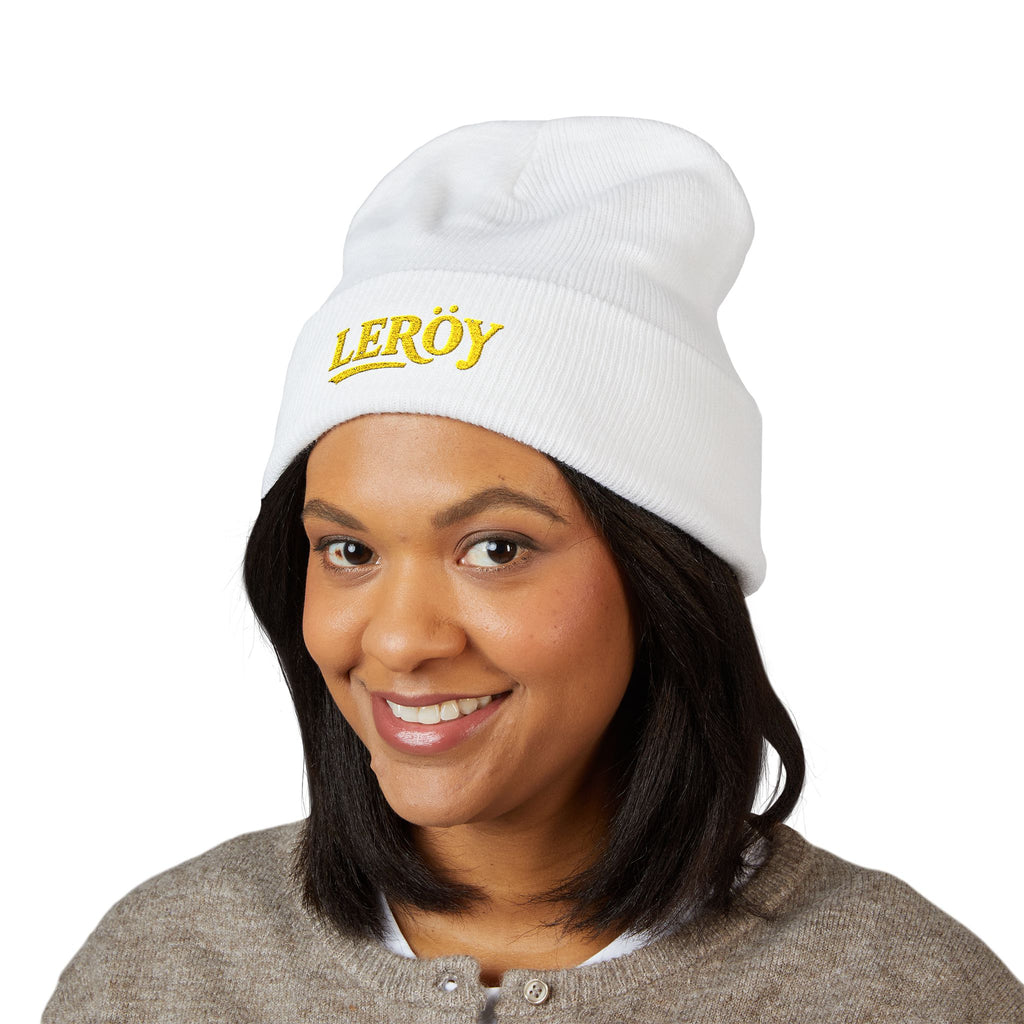 👑 Leroy Classic Embroidered Beanie - The Essence of Luxury