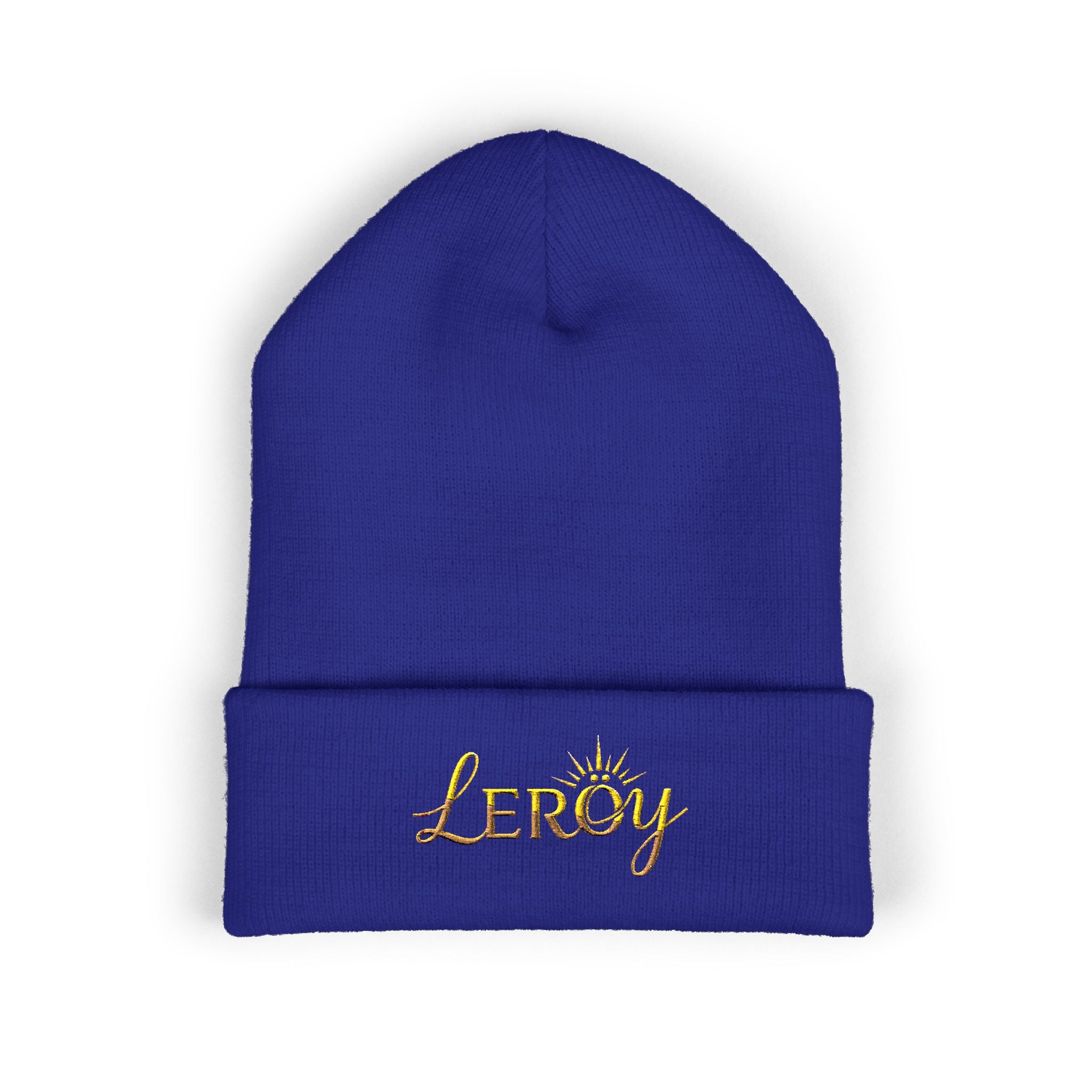👑 Leroy Classic Embroidered Beanie - The Essence of Luxury