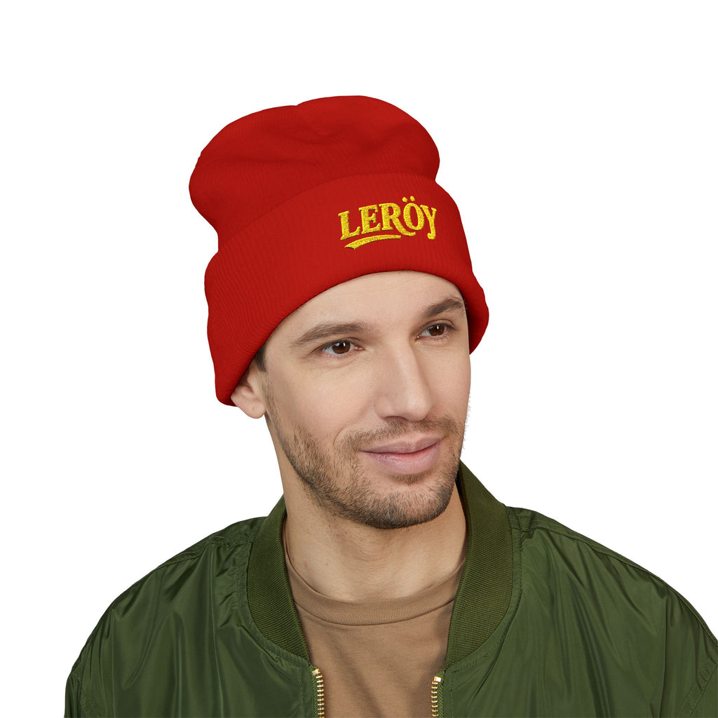 👑 Leroy Classic Embroidered Beanie - The Essence of Luxury