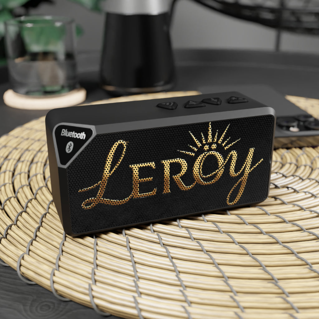 🔊 Cassa Bluetooth LEROY - Black & Gold Edition