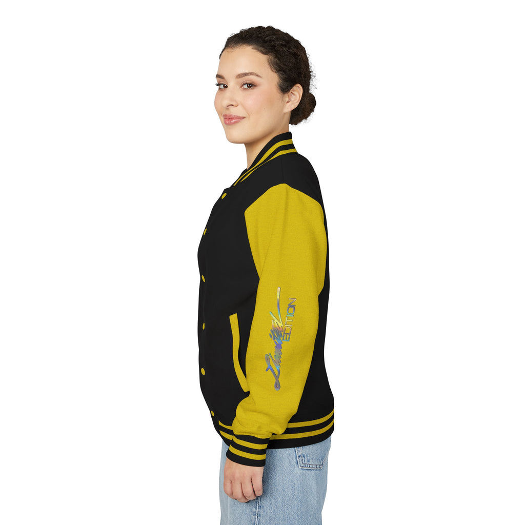 Letterman Jacket — VEXUS Paris Graphic Varsity Jacket with Lip Logo