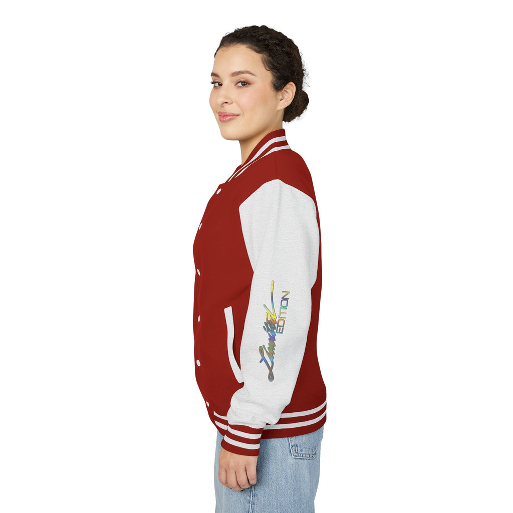 Letterman Jacket — VEXUS Paris Graphic Varsity Jacket with Lip Logo