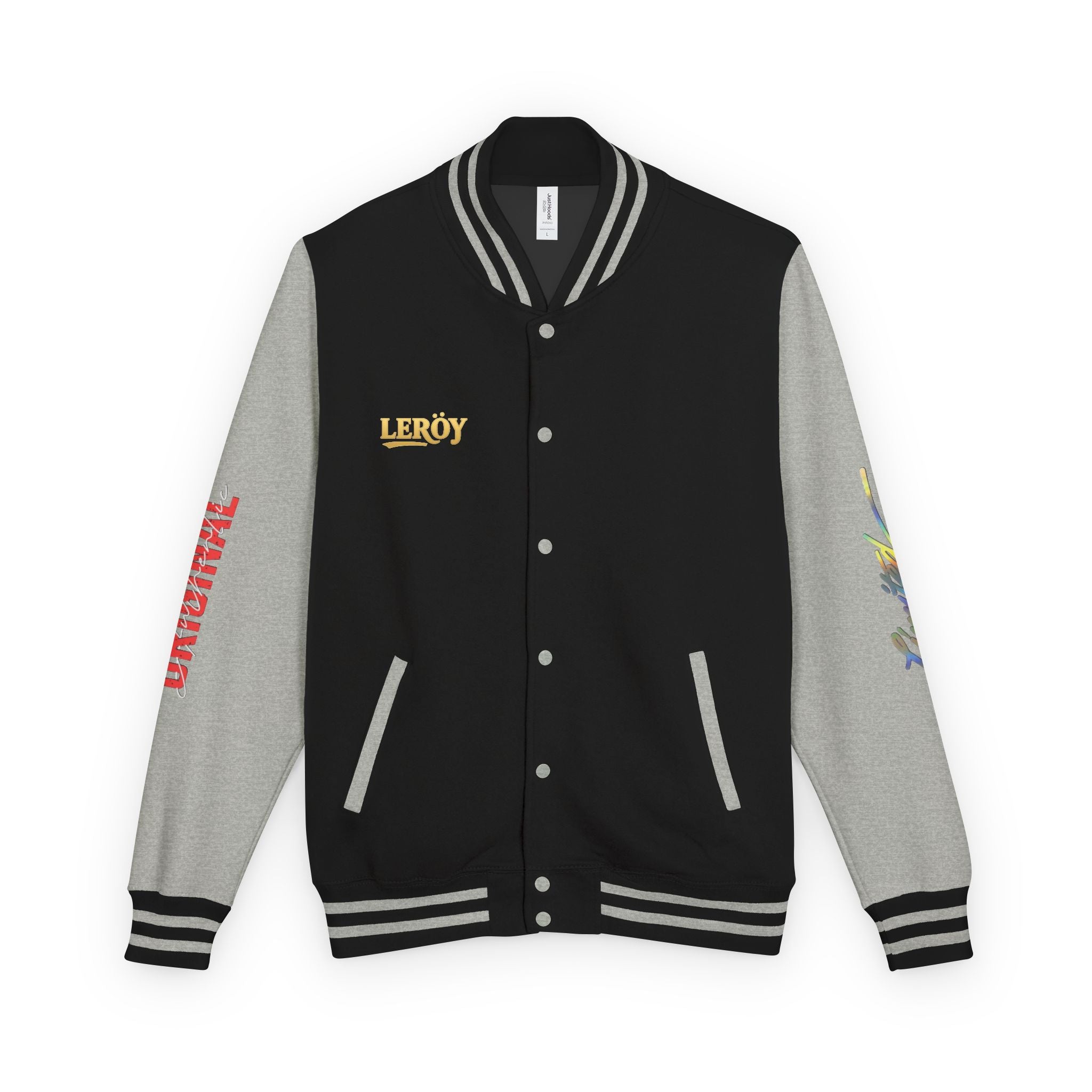 Letterman Jacket — VEXUS Paris Graphic Varsity Jacket with Lip Logo