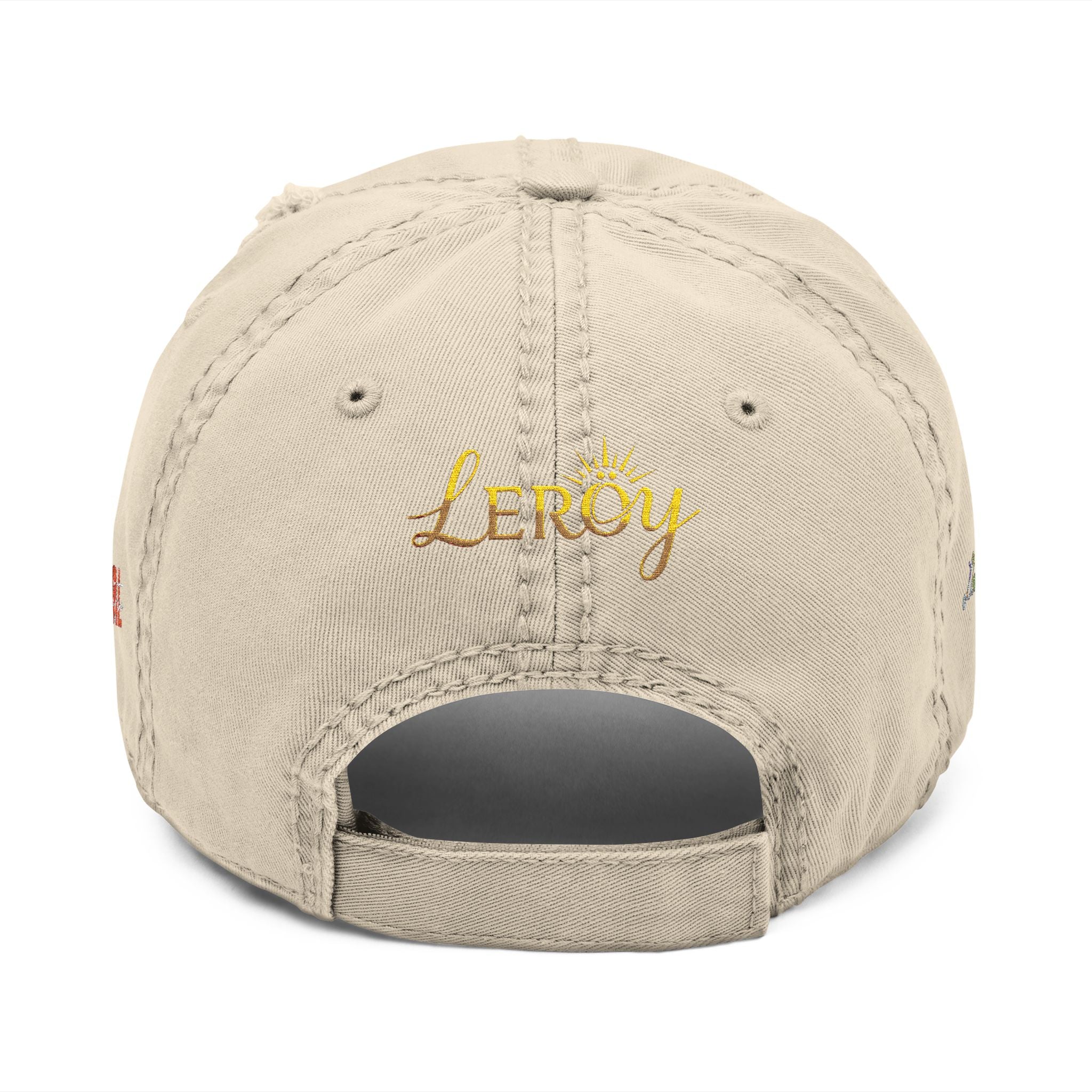 👑 Leroy Distressed Dad Hat - Stile Boss Next Level