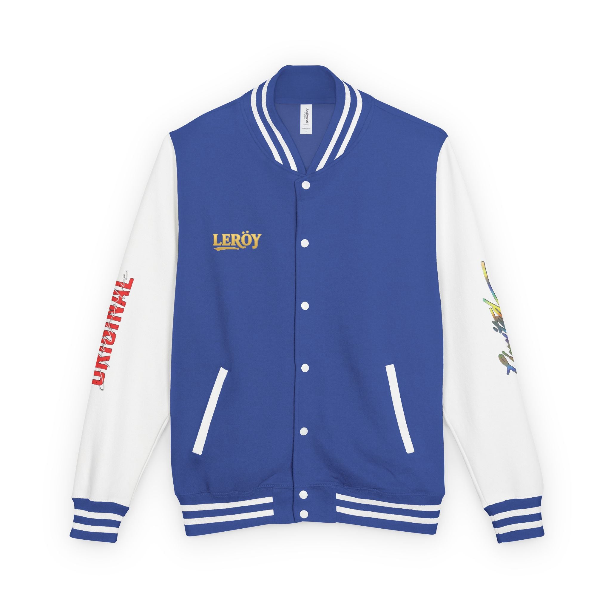 Letterman Jacket — VEXUS Paris Graphic Varsity Jacket with Lip Logo