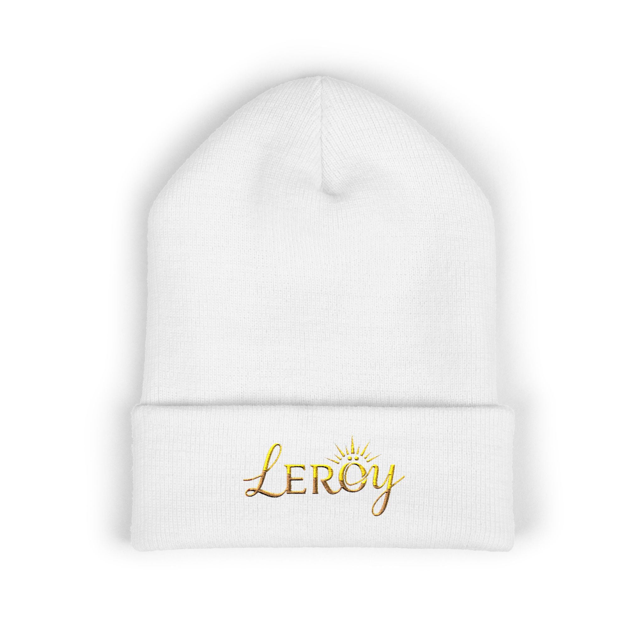 👑 Leroy Classic Embroidered Beanie - The Essence of Luxury