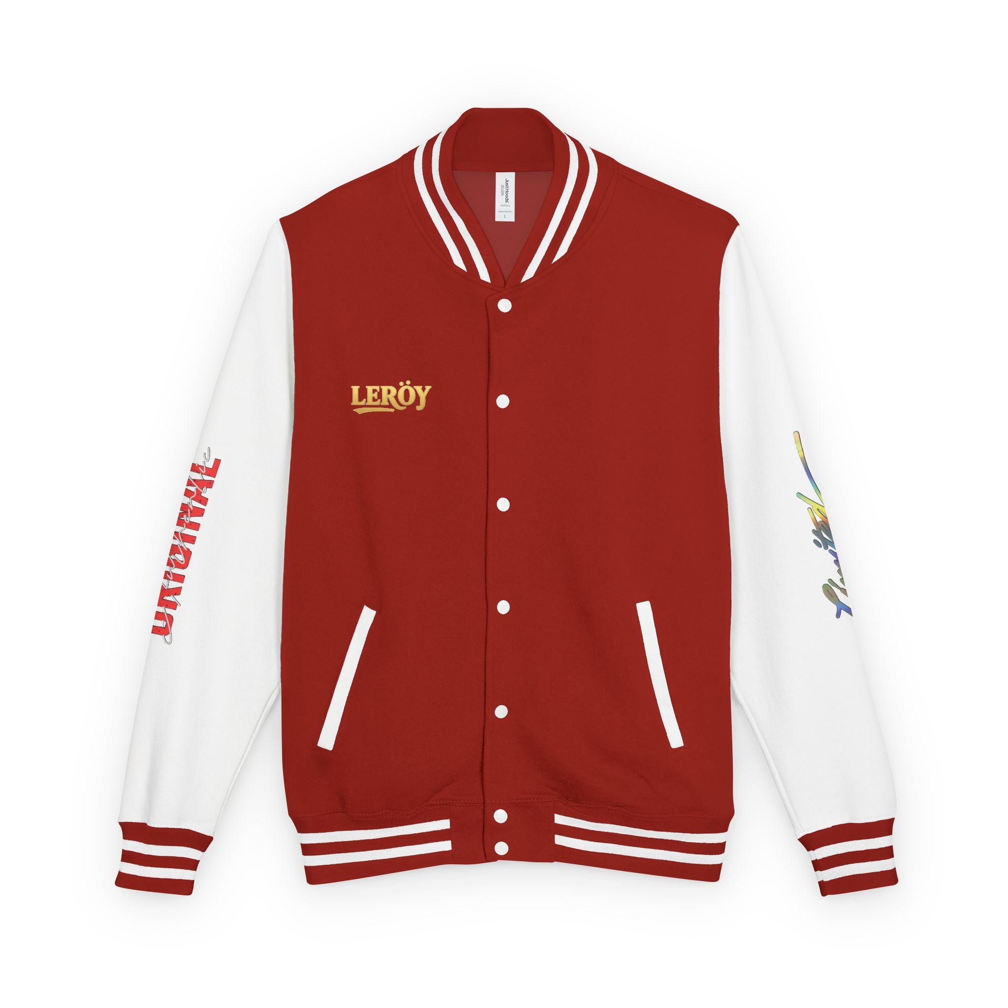 Letterman Jacket — VEXUS Paris Graphic Varsity Jacket with Lip Logo