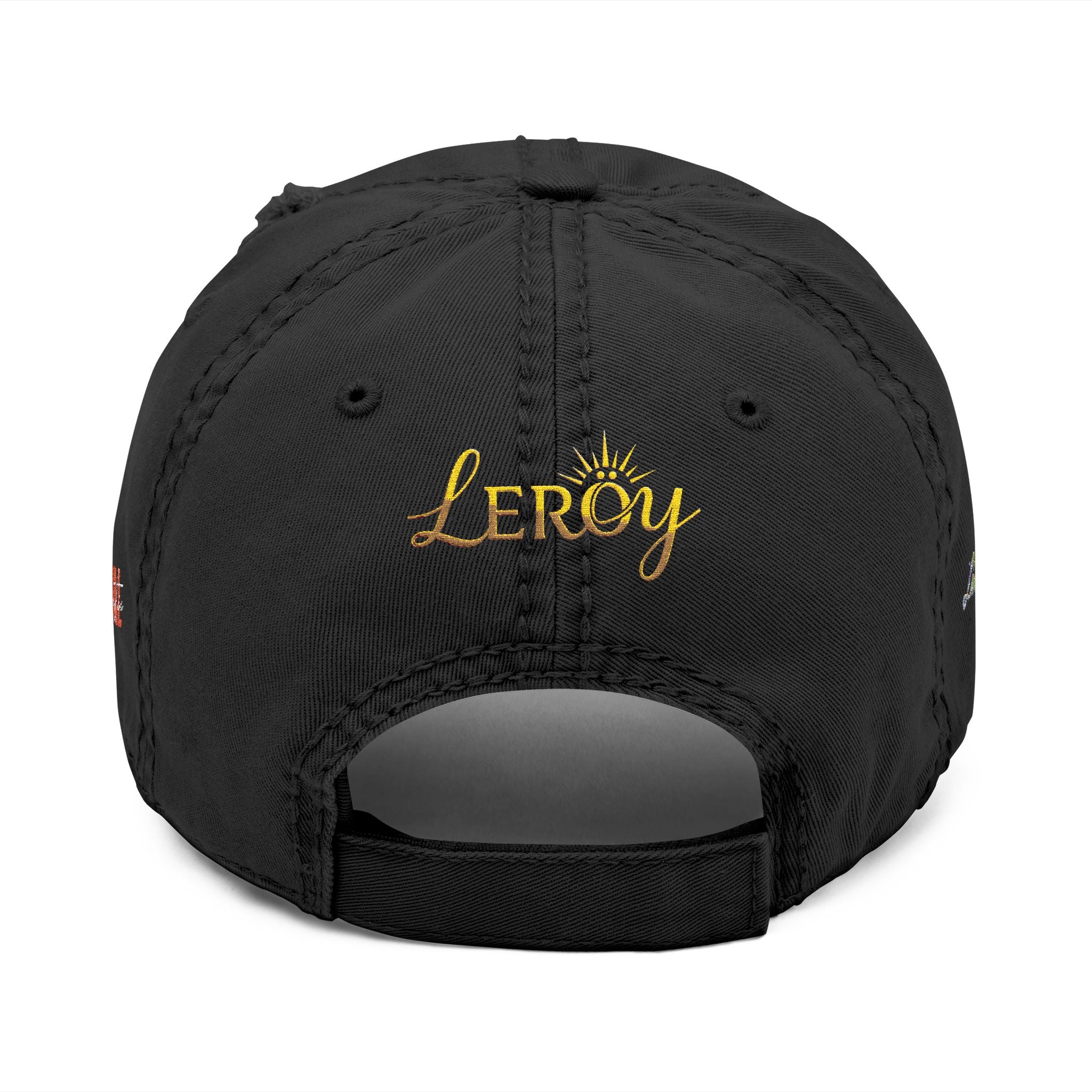 👑 Leroy Distressed Dad Hat - Stile Boss Next Level
