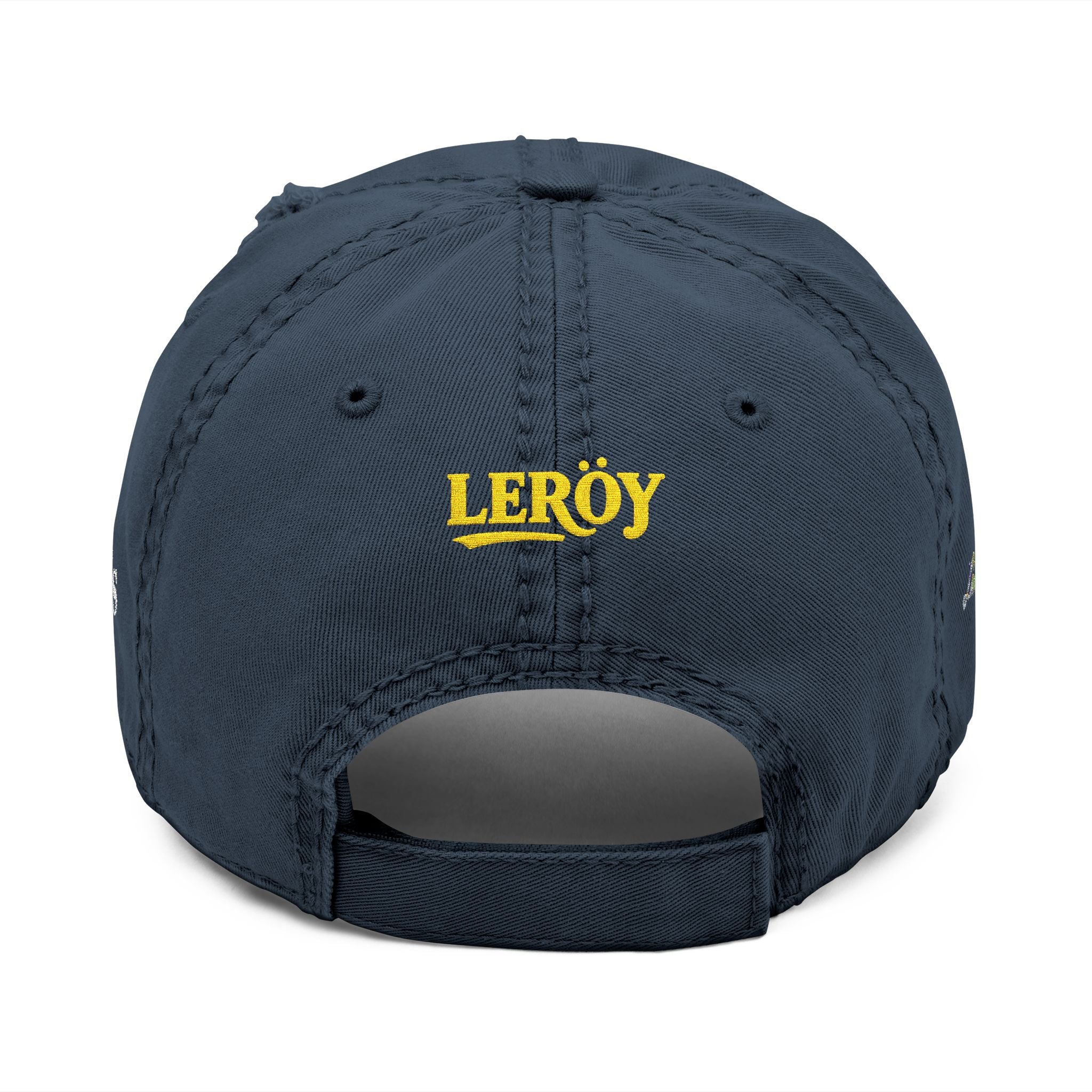 Vexus Leroy Distressed Dad Hat - Embroidered Cap for Casual Style