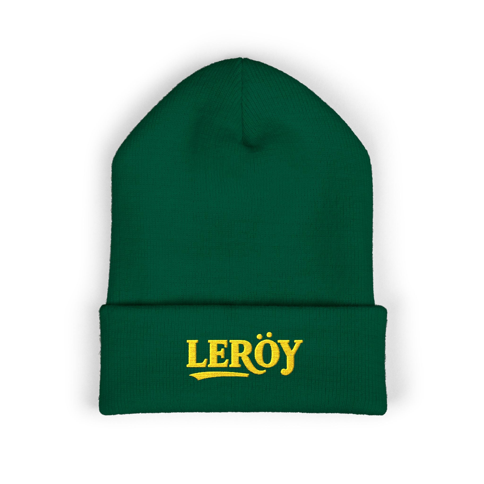 👑 Leroy Classic Embroidered Beanie - The Essence of Luxury