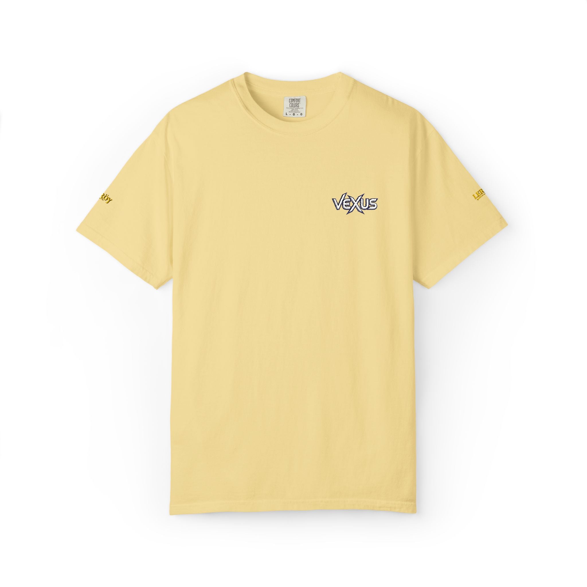 Minimal Floral Logo T-Shirt — Small Center Chest 'Waves' Graphic
