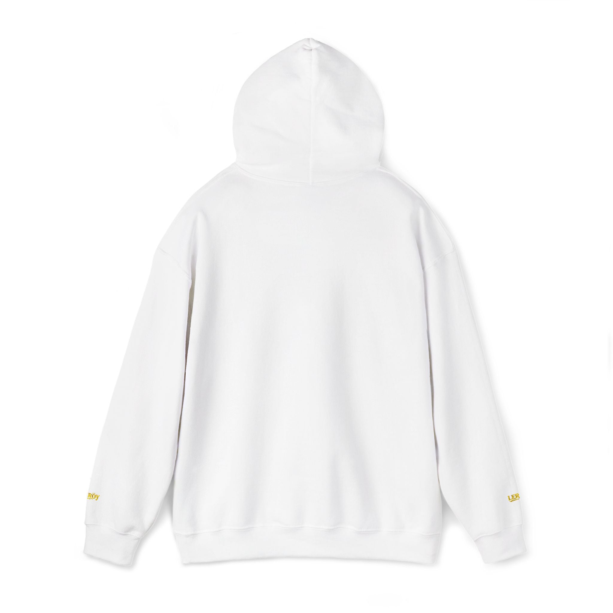 Vexus Logo Hoodie — White Streetwear Pullover with Distressed Graphic