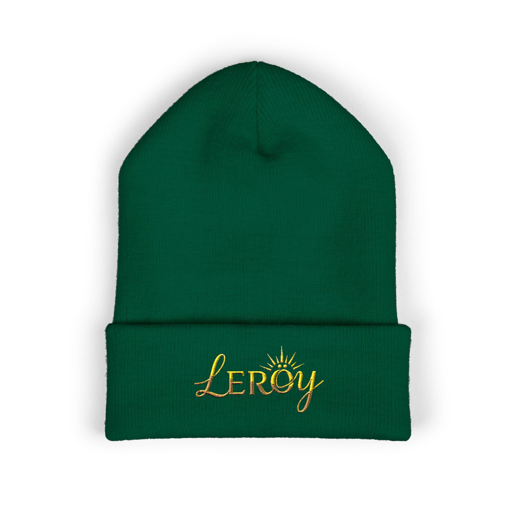 👑 Leroy Classic Embroidered Beanie - The Essence of Luxury