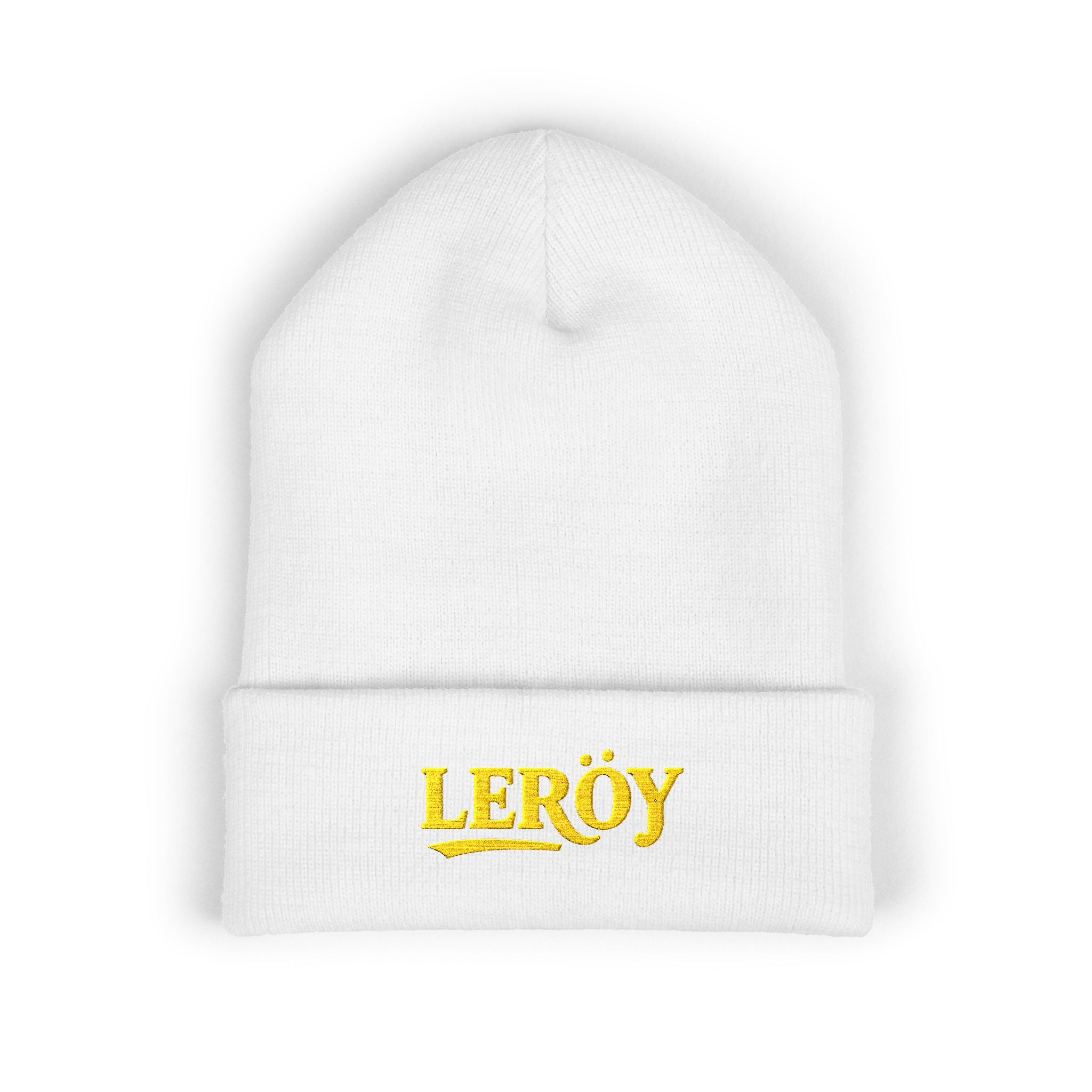 👑 Leroy Classic Embroidered Beanie - The Essence of Luxury