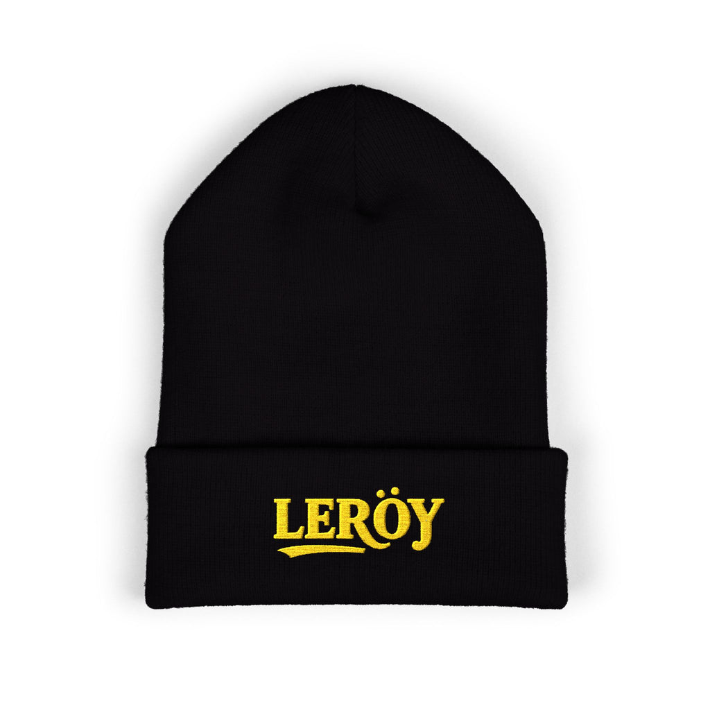 👑 Leroy Classic Embroidered Beanie - The Essence of Luxury