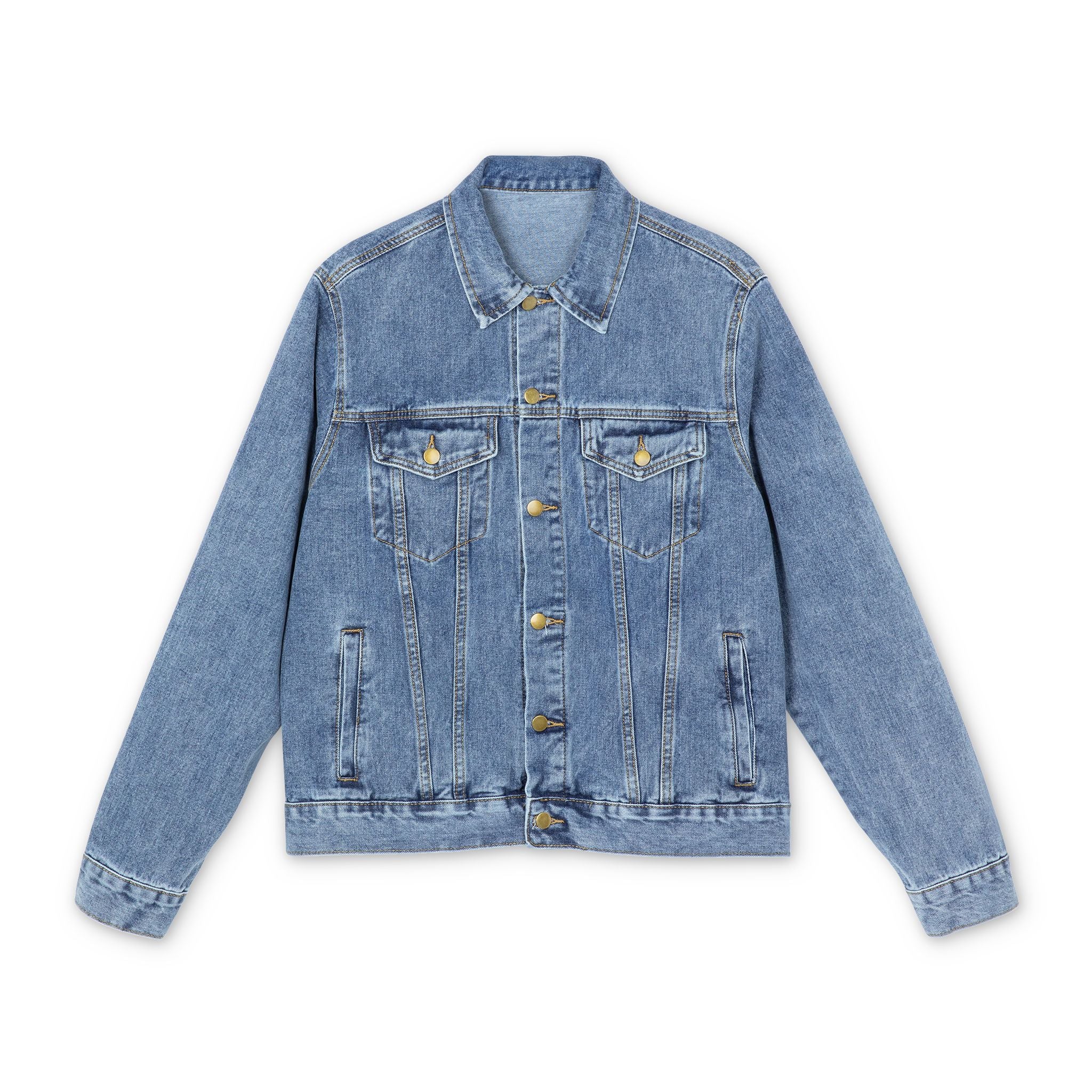 Denim Jacket — Vexus Logo Back with "Leroy" Embroidery