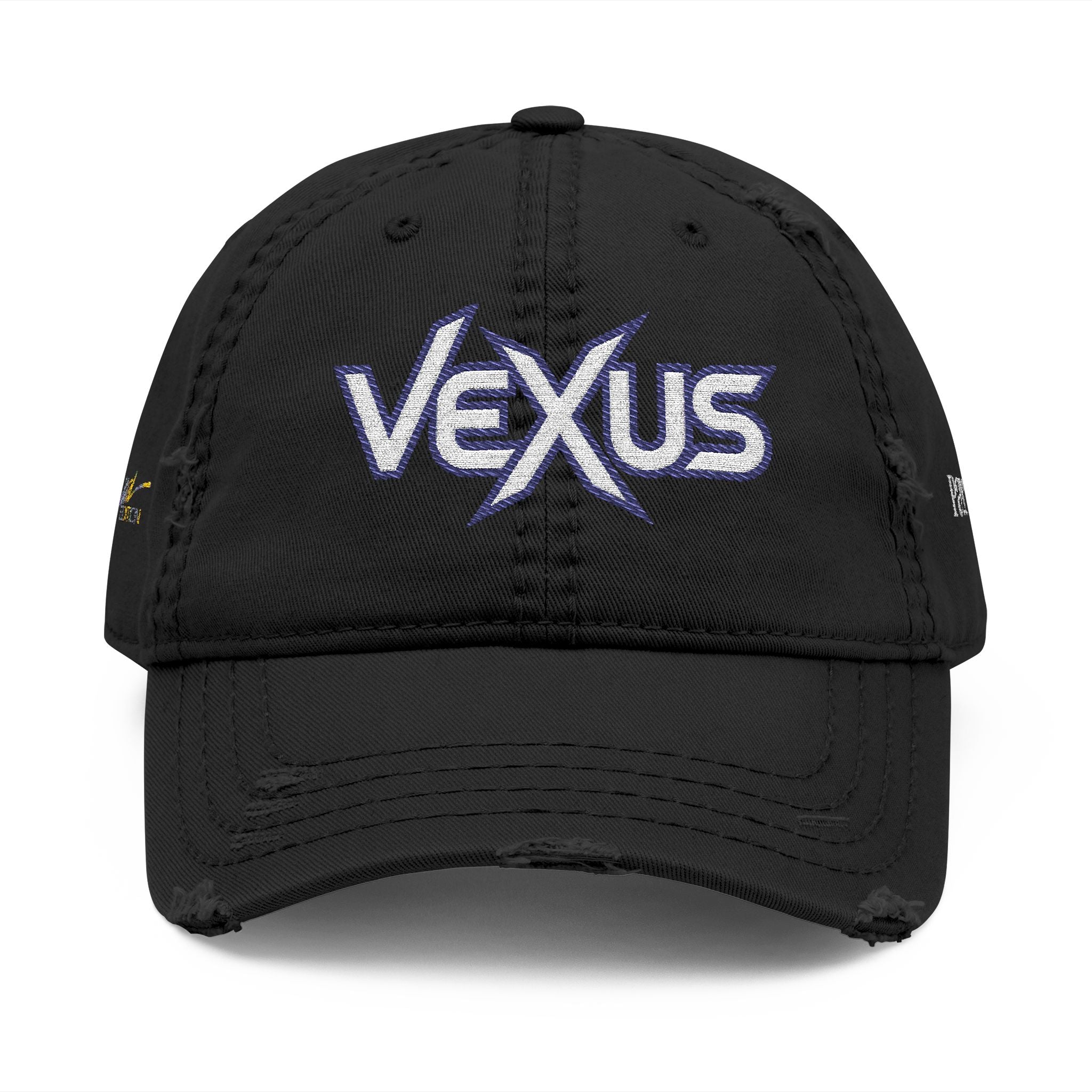 Vexus Leroy Distressed Dad Hat - Embroidered Cap for Casual Style