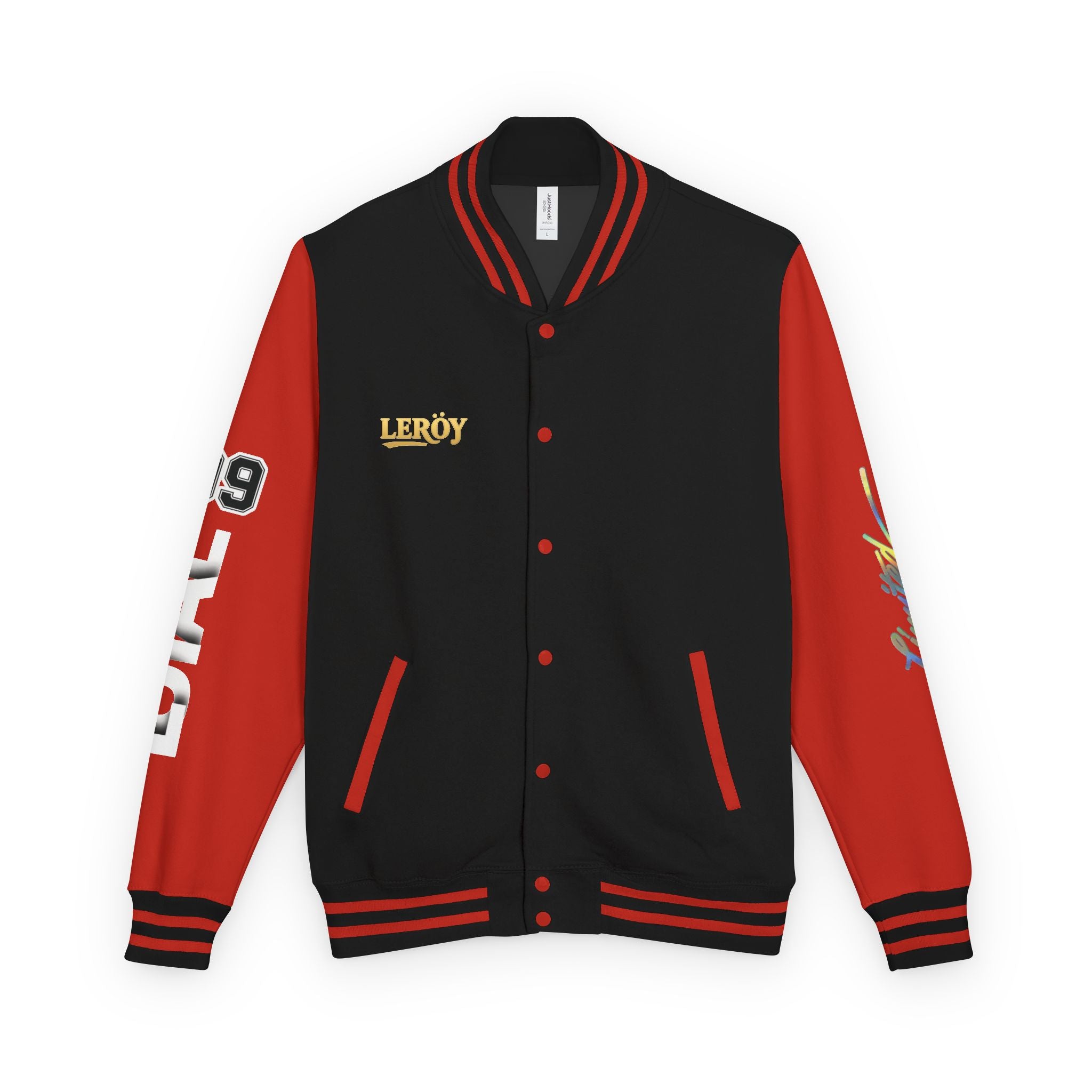 Letterman Jacket — VEXUS Paris Graphic Varsity Jacket with Lip Logo