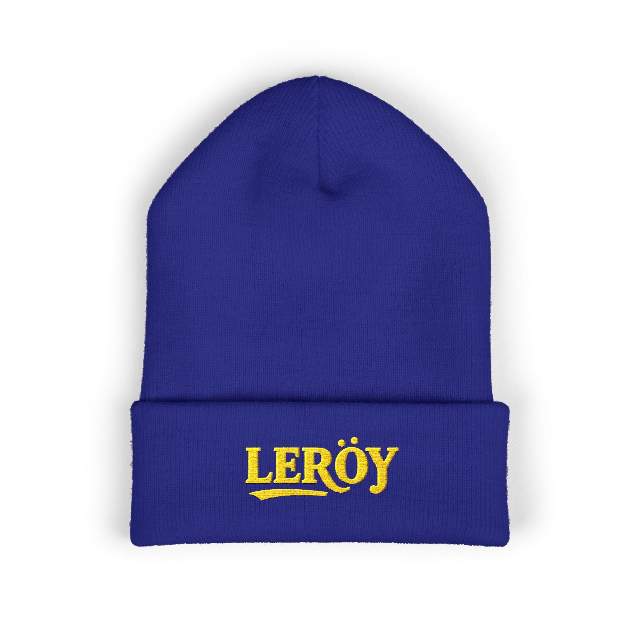 👑 Leroy Classic Embroidered Beanie - The Essence of Luxury