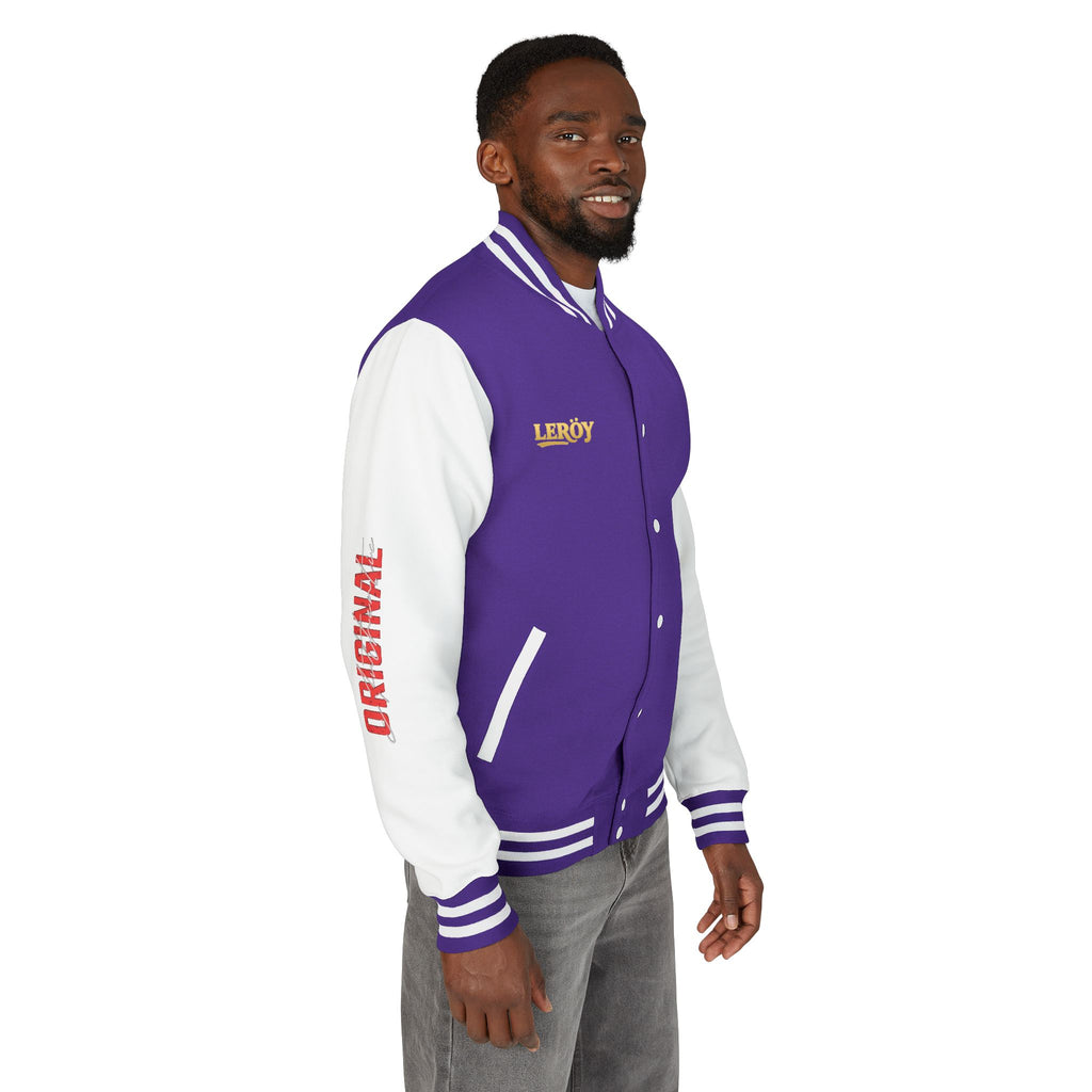 Letterman Jacket — VEXUS Paris Graphic Varsity Jacket with Lip Logo