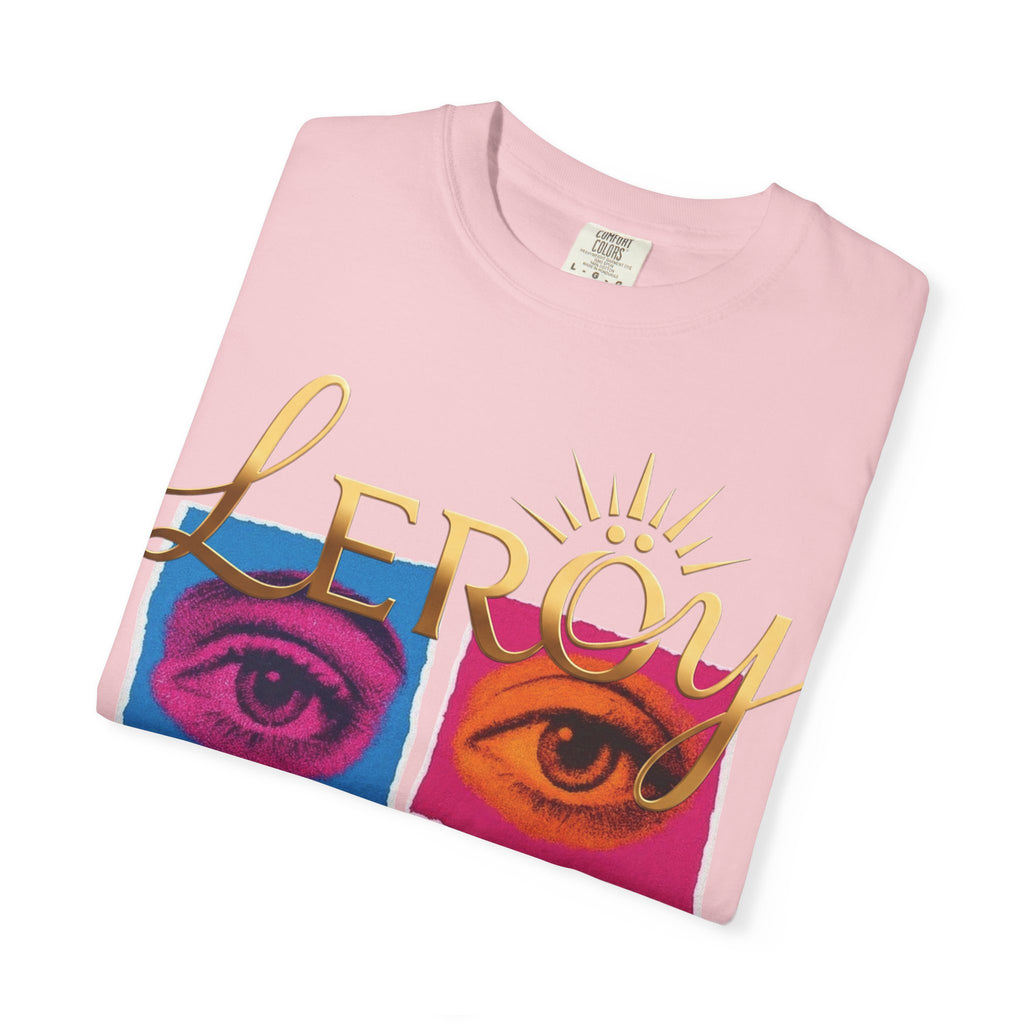 🎨 T-Shirt LERÖY Eye Pop Art  — Retro Psychedelic Graphic Tee with Colorful Eyes