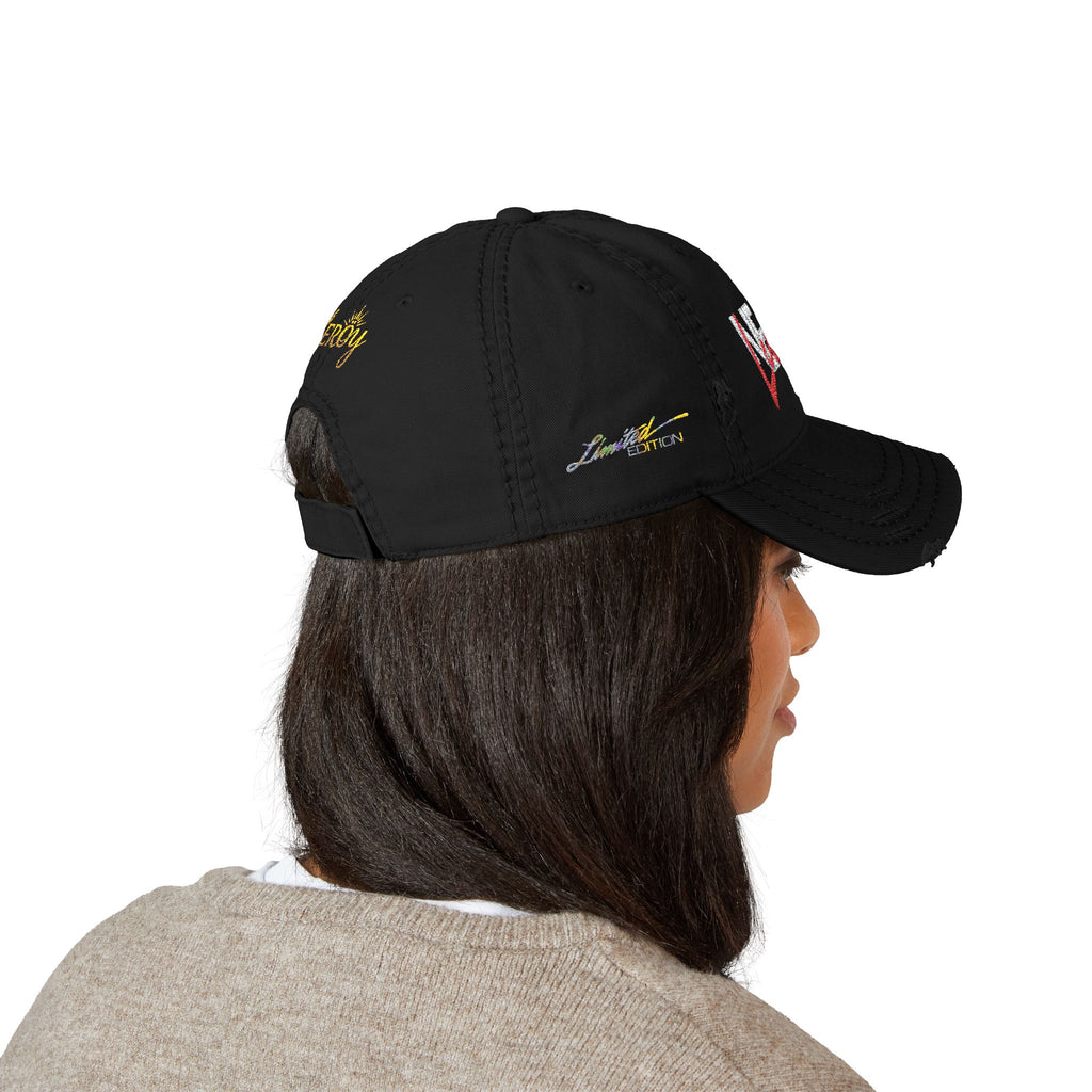 👑 Leroy Distressed Dad Hat - Stile Boss Next Level