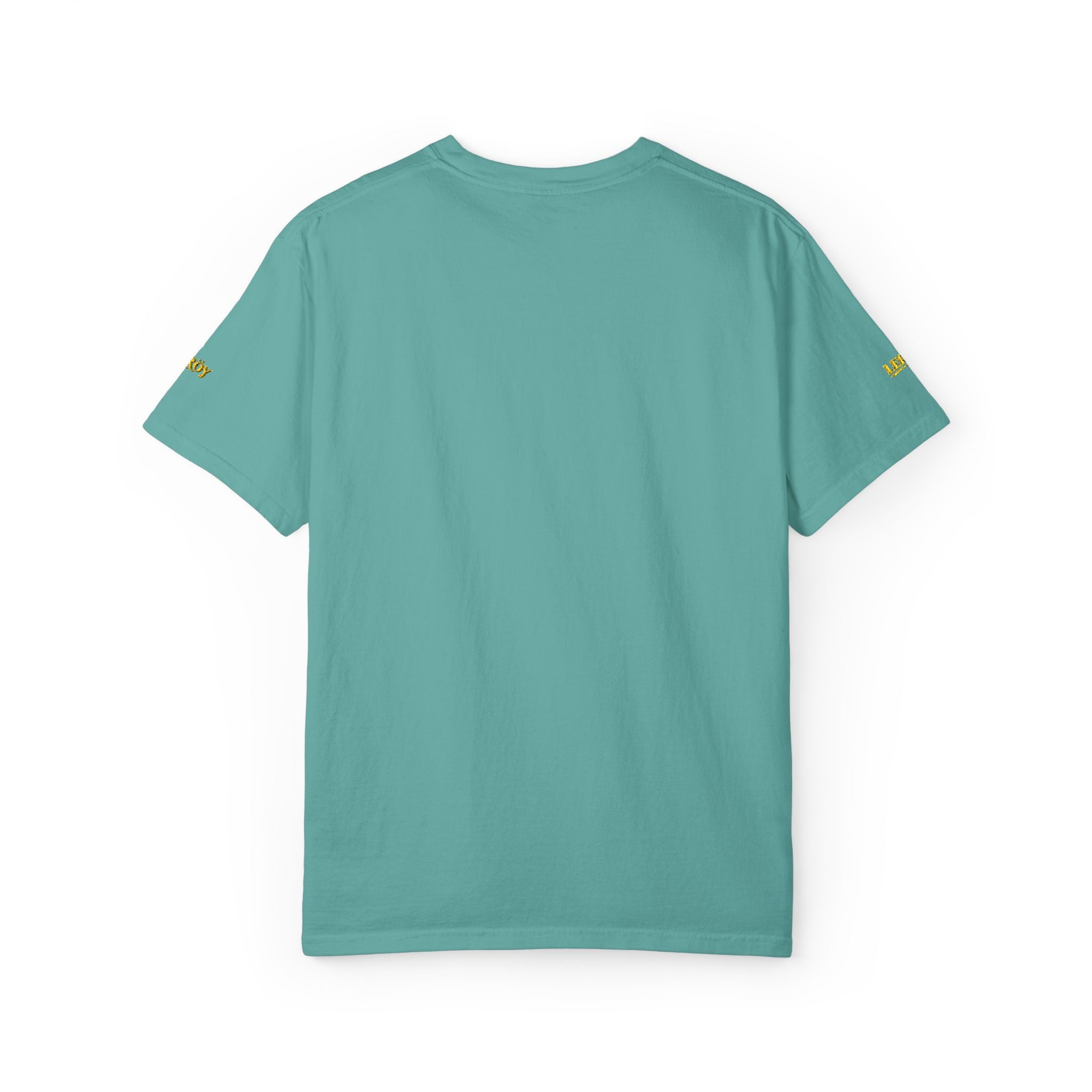 Minimal Floral Logo T-Shirt — Small Center Chest 'Waves' Graphic
