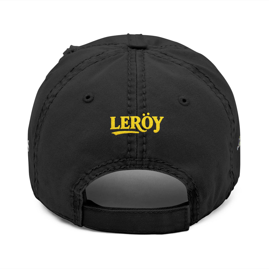 Vexus Leroy Distressed Dad Hat - Embroidered Cap for Casual Style
