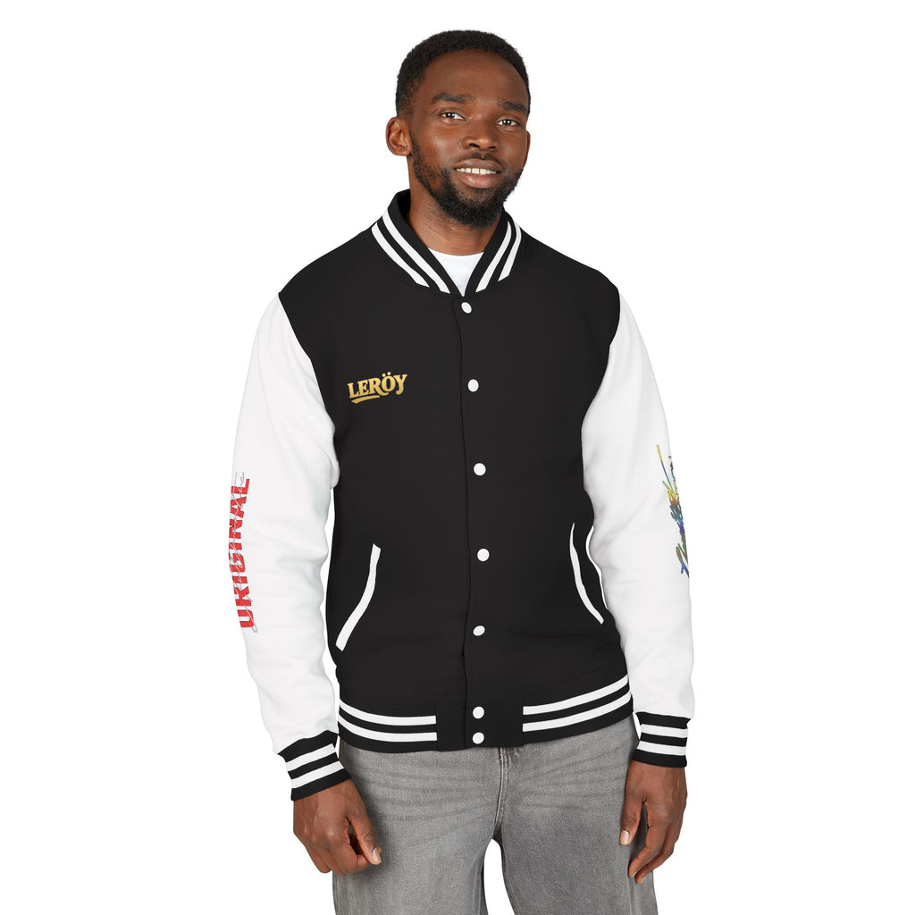 Letterman Jacket — VEXUS Paris Graphic Varsity Jacket with Lip Logo