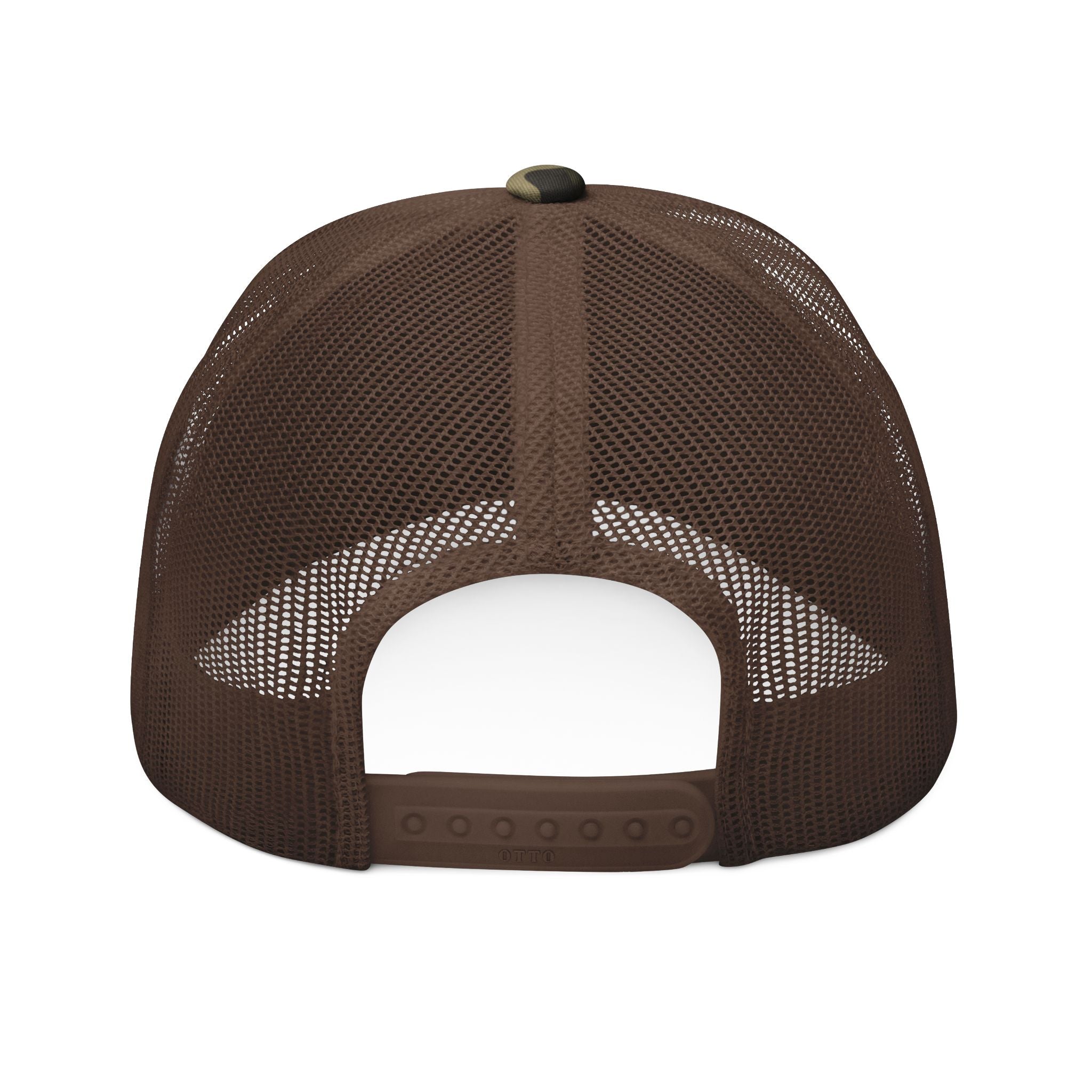 LEROY Camouflage Trucker Hat with Stylish Embroidered Design