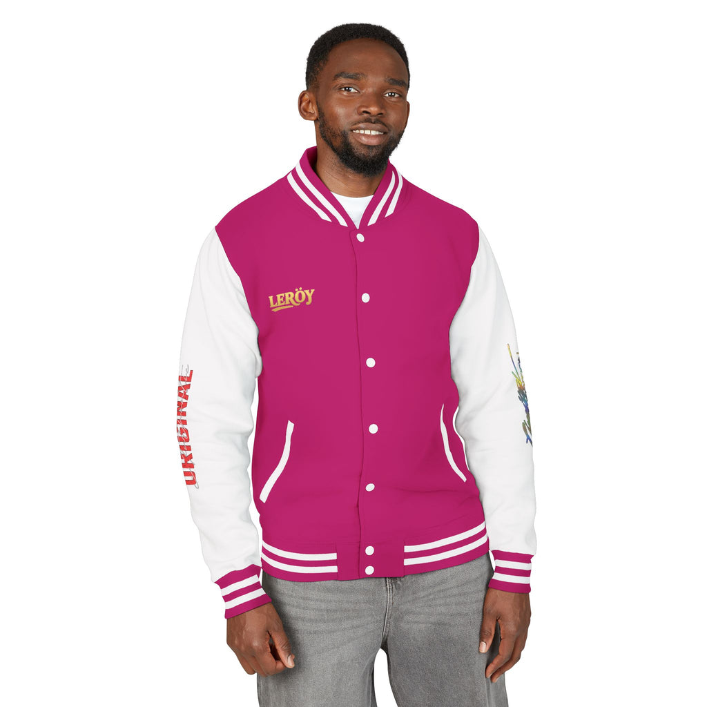 Letterman Jacket — VEXUS Paris Graphic Varsity Jacket with Lip Logo