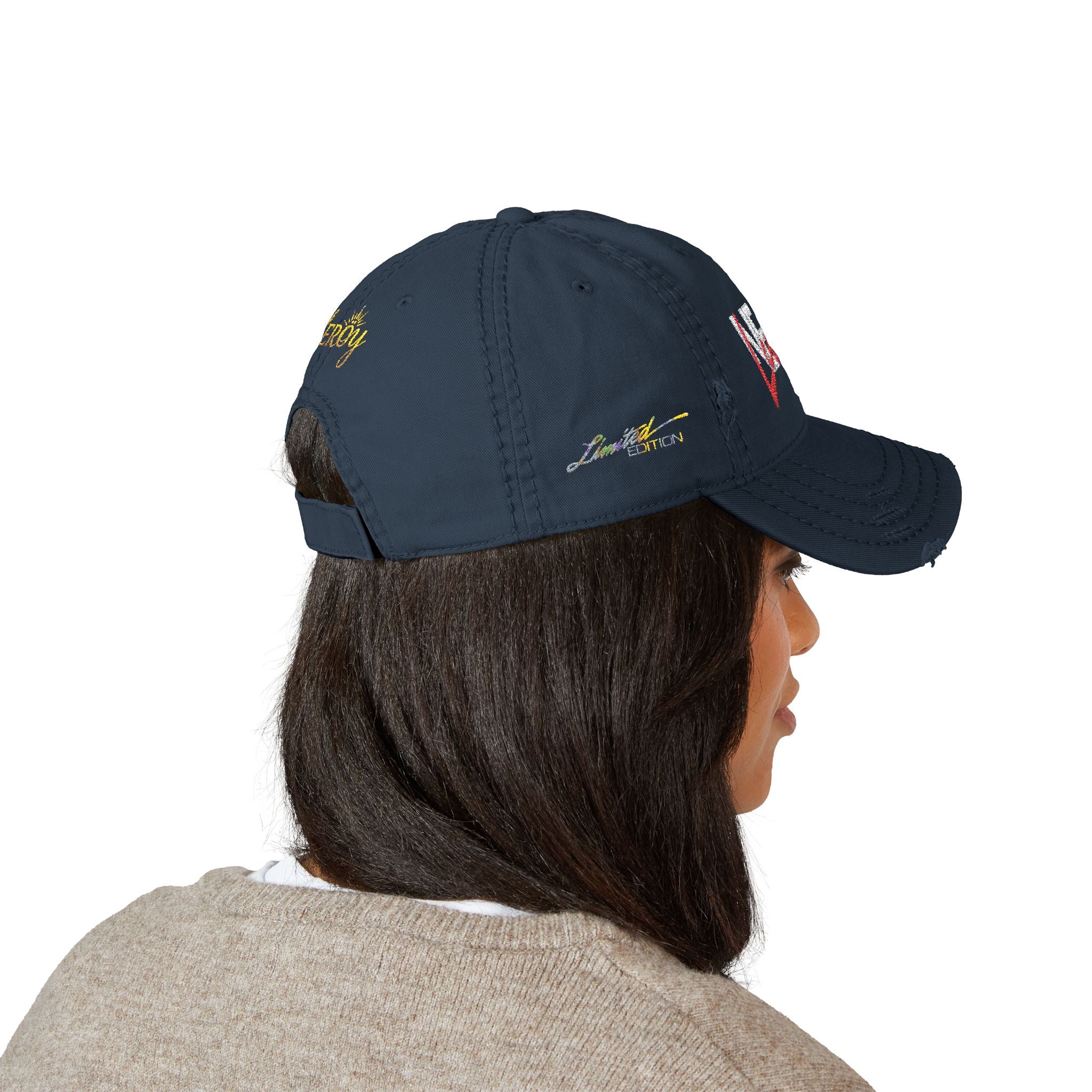 👑 Leroy Distressed Dad Hat - Stile Boss Next Level