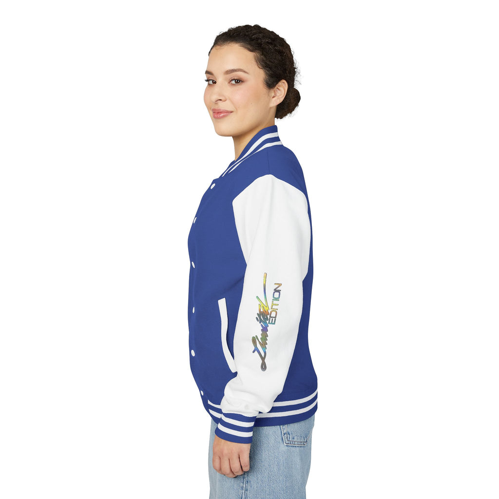 Letterman Jacket — VEXUS Paris Graphic Varsity Jacket with Lip Logo