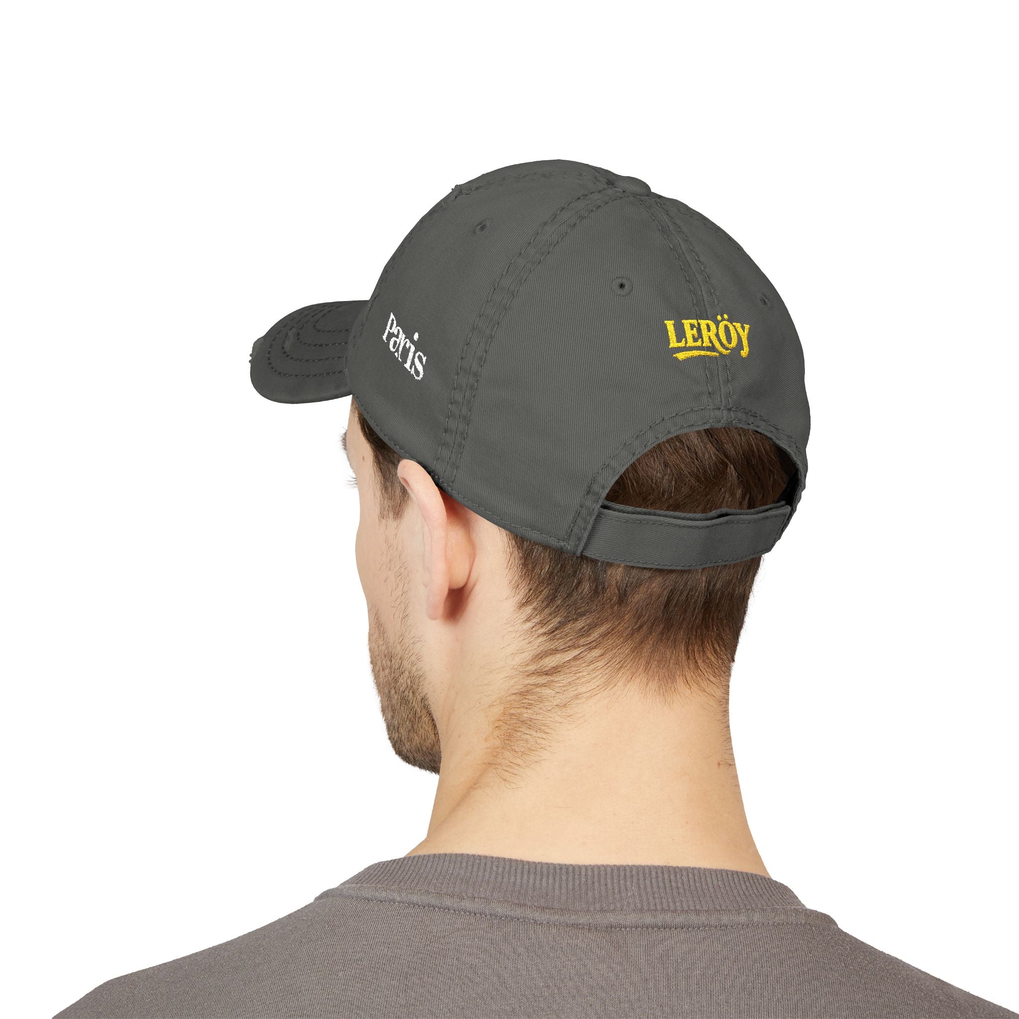 Vexus Leroy Distressed Dad Hat - Embroidered Cap for Casual Style