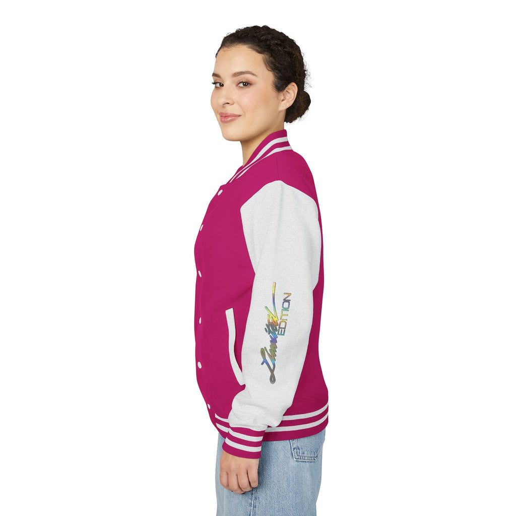 Letterman Jacket — VEXUS Paris Graphic Varsity Jacket with Lip Logo