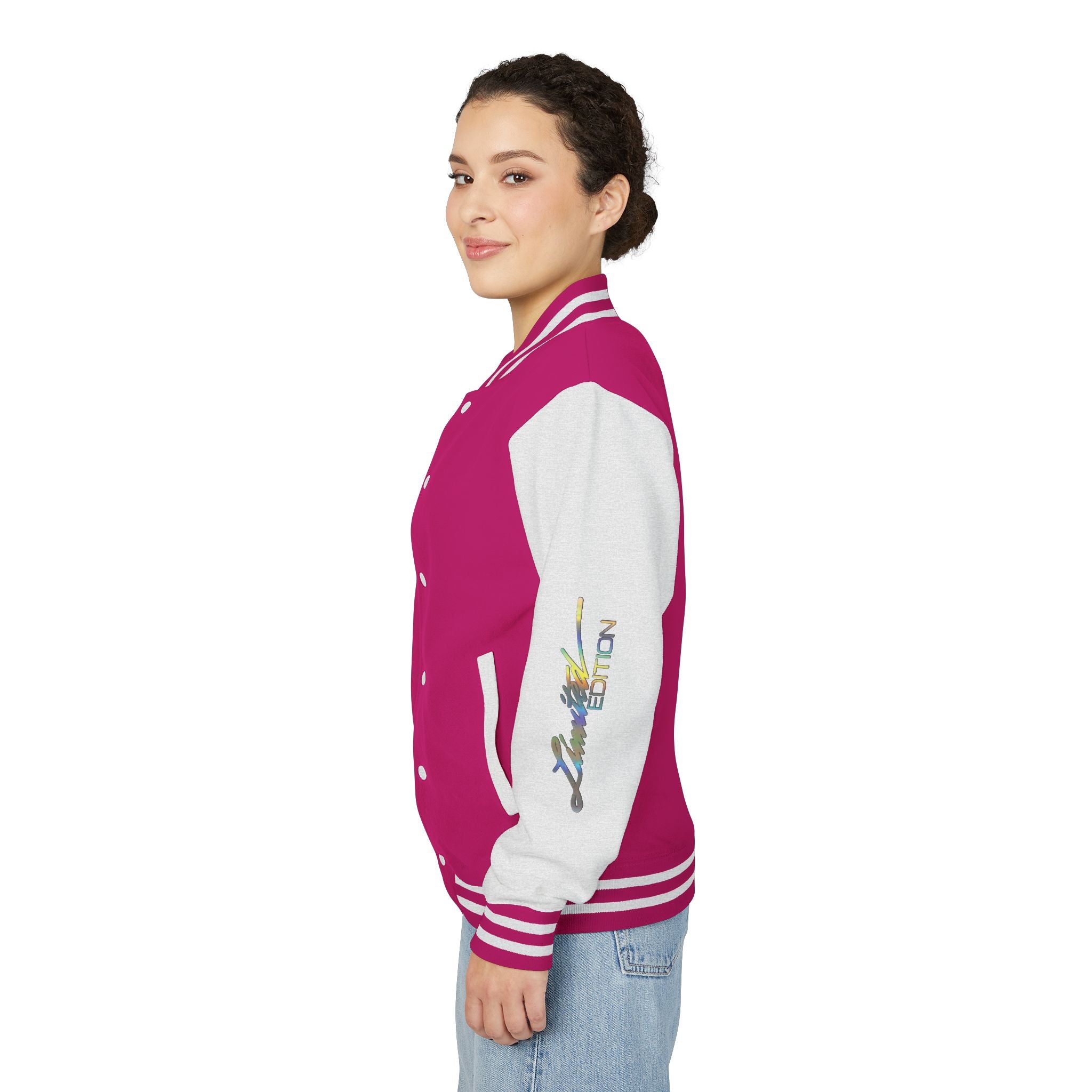 Letterman Jacket — VEXUS Paris Graphic Varsity Jacket with Lip Logo