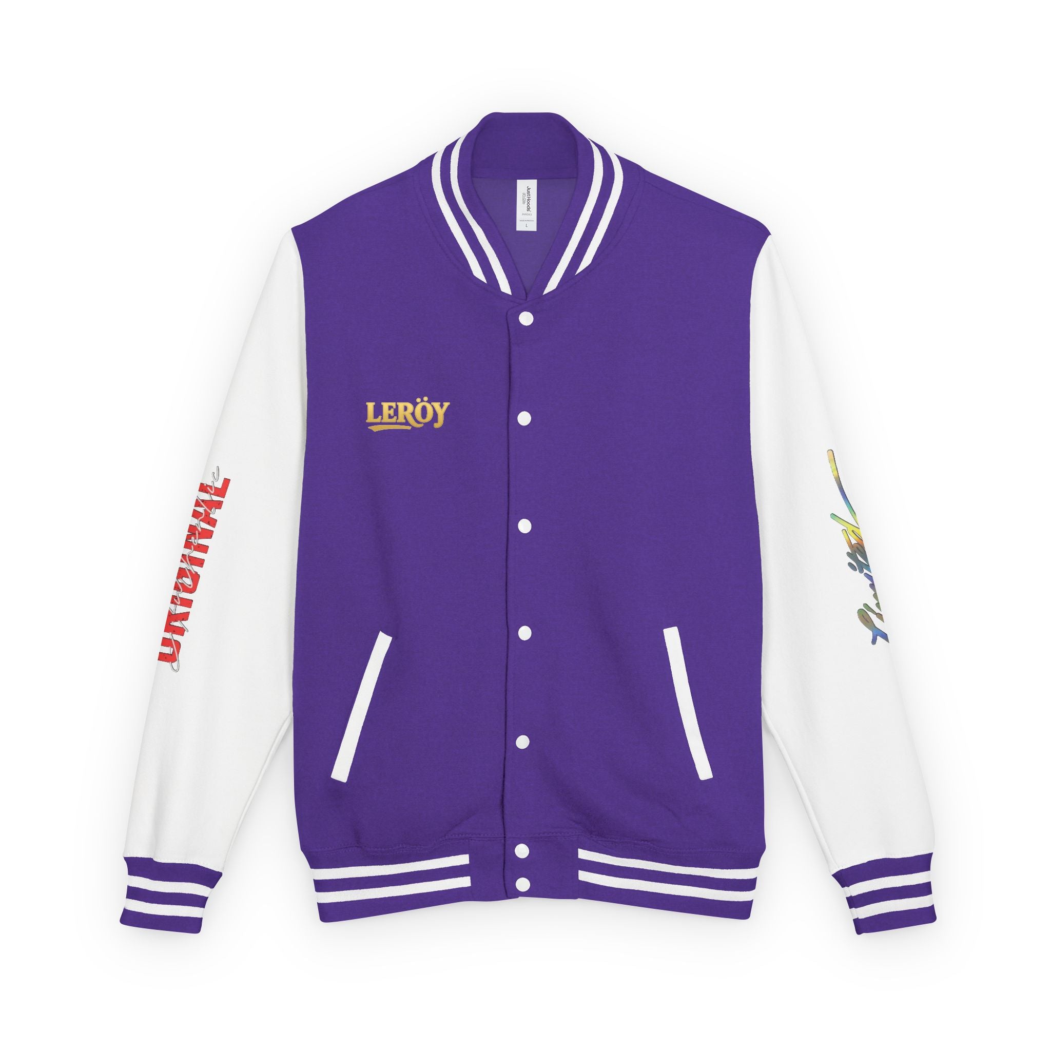 Letterman Jacket — VEXUS Paris Graphic Varsity Jacket with Lip Logo