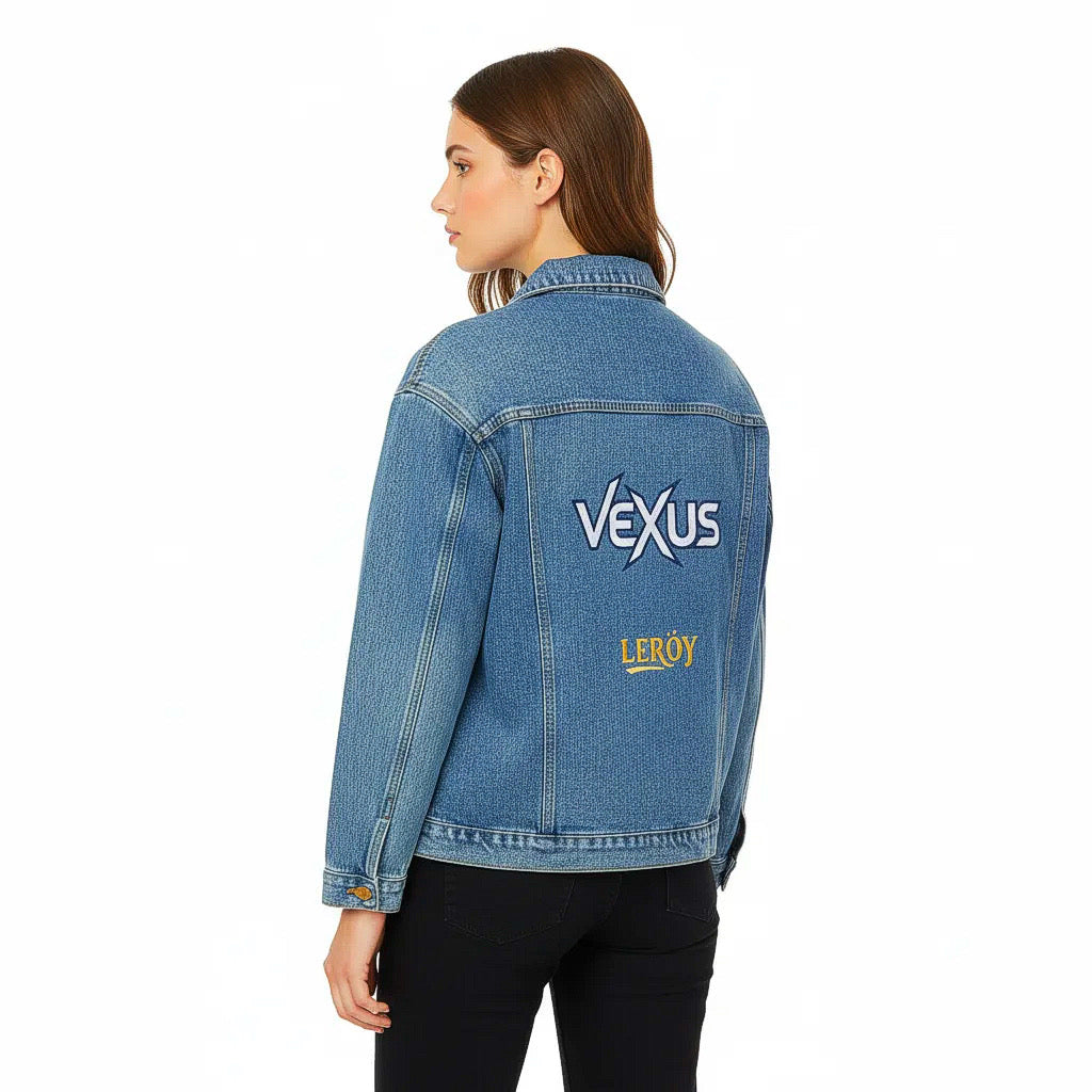 Vexus Embroidered Denim Jacket — Women's Classic Jean Jacket