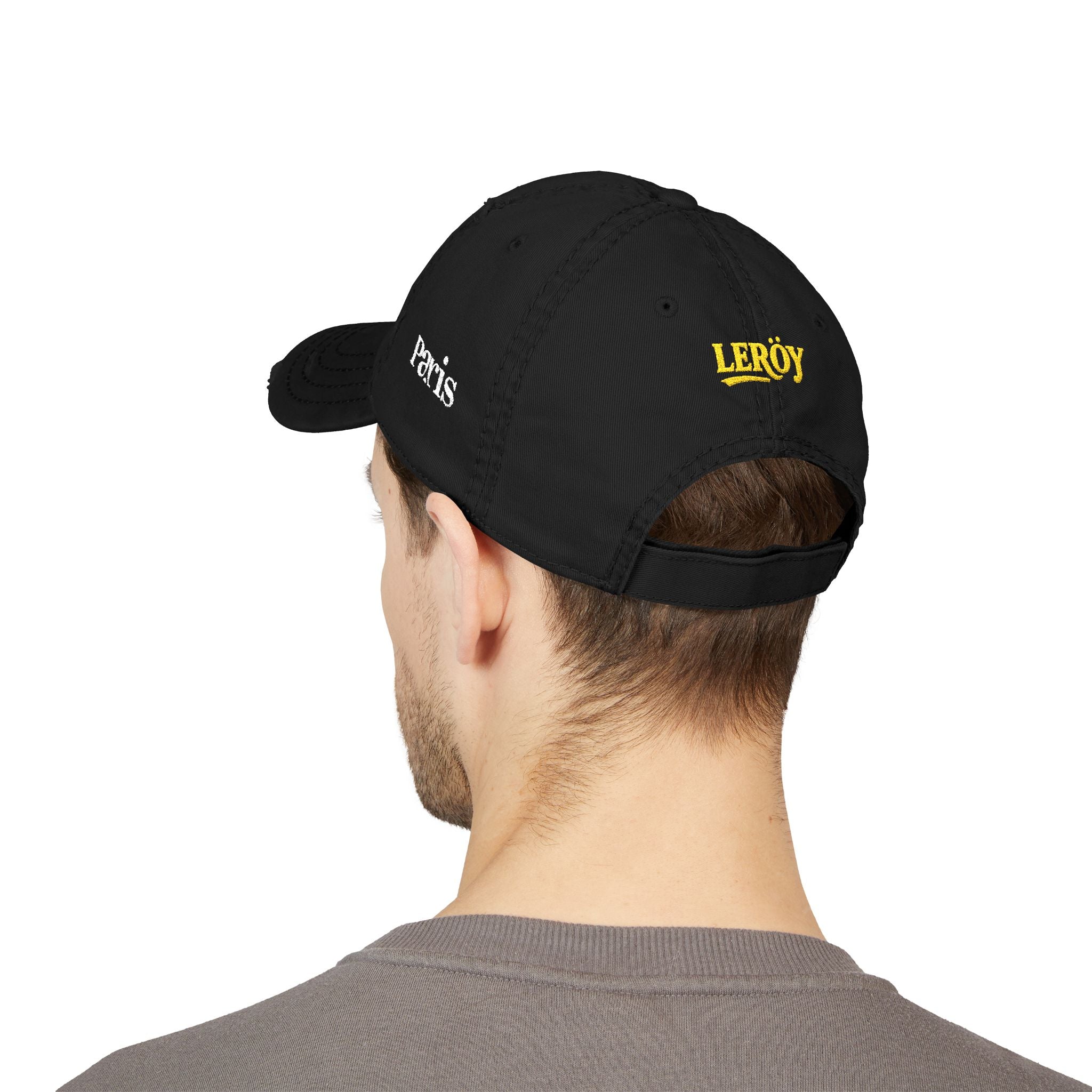 Vexus Leroy Distressed Dad Hat - Embroidered Cap for Casual Style