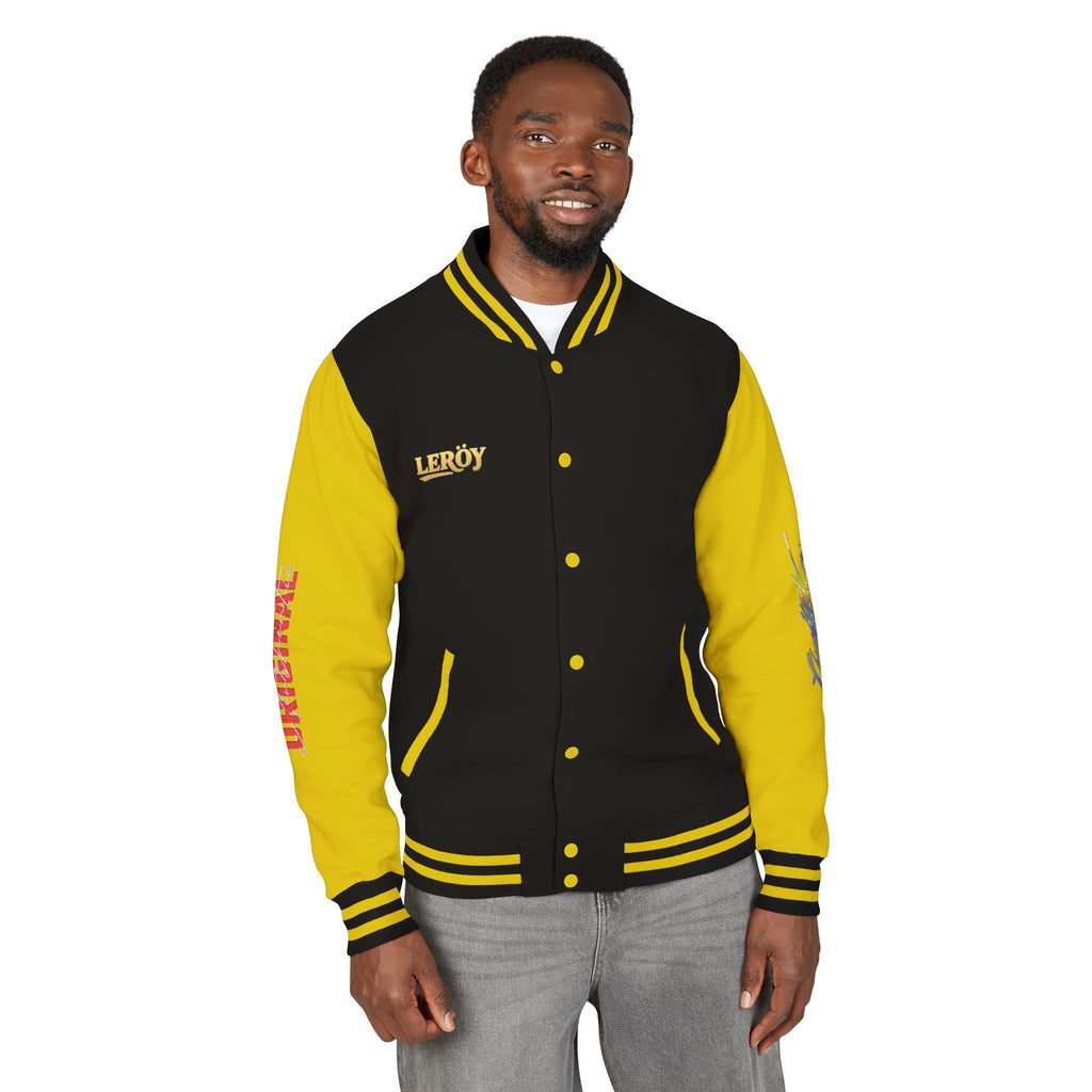 Letterman Jacket — VEXUS Paris Graphic Varsity Jacket with Lip Logo