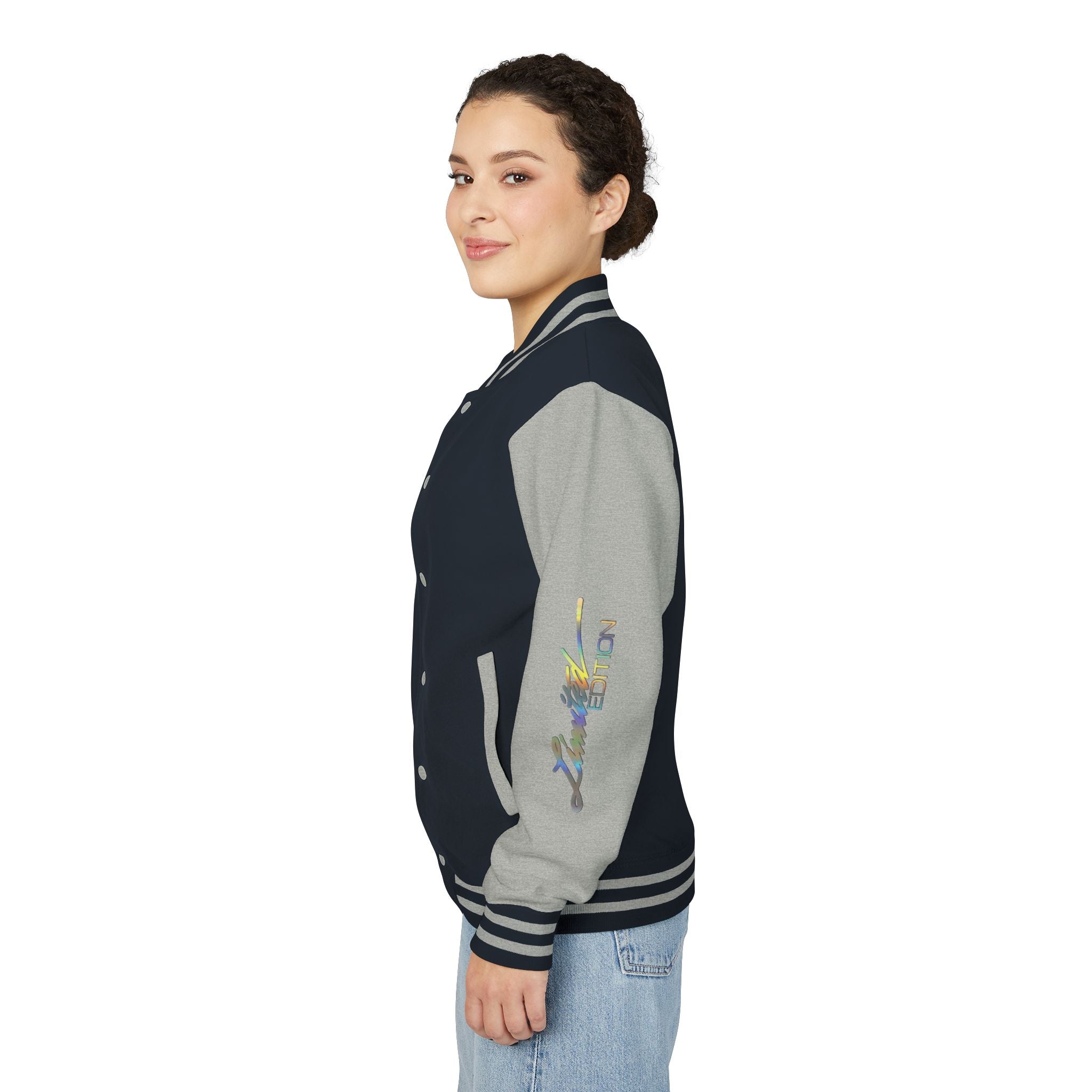 Letterman Jacket — VEXUS Paris Graphic Varsity Jacket with Lip Logo