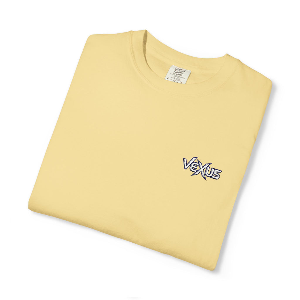 Minimal Floral Logo T-Shirt — Small Center Chest 'Waves' Graphic