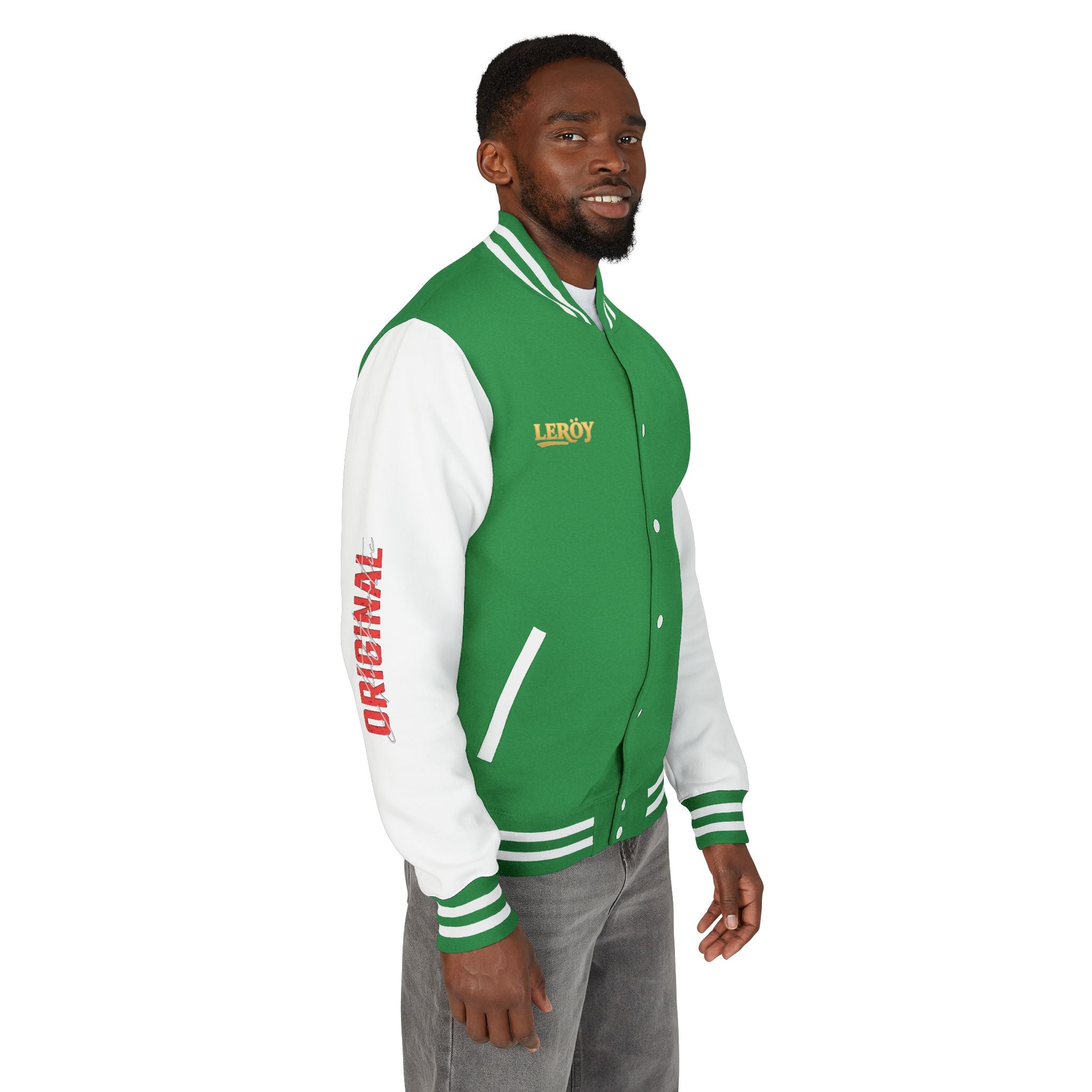 Letterman Jacket — VEXUS Paris Graphic Varsity Jacket with Lip Logo
