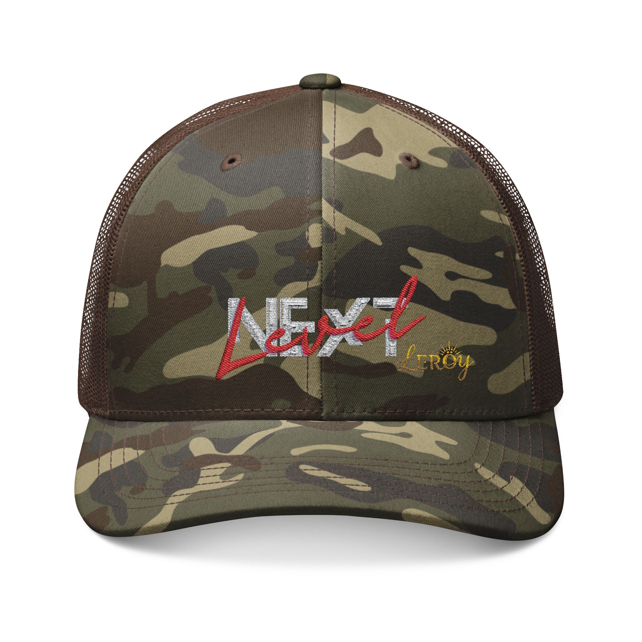 🧢 Leroy Trucker Camo Hat - For Next Level Pioneers