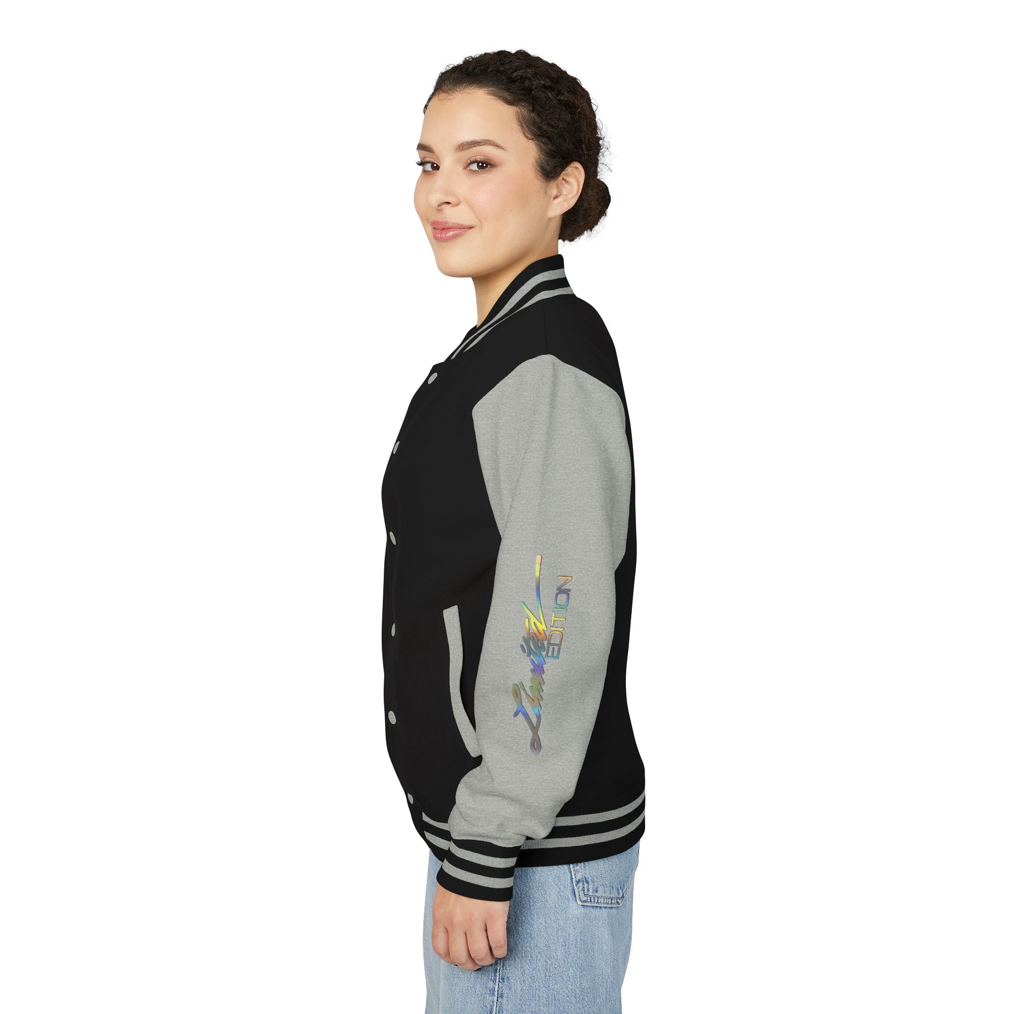 Letterman Jacket — VEXUS Paris Graphic Varsity Jacket with Lip Logo