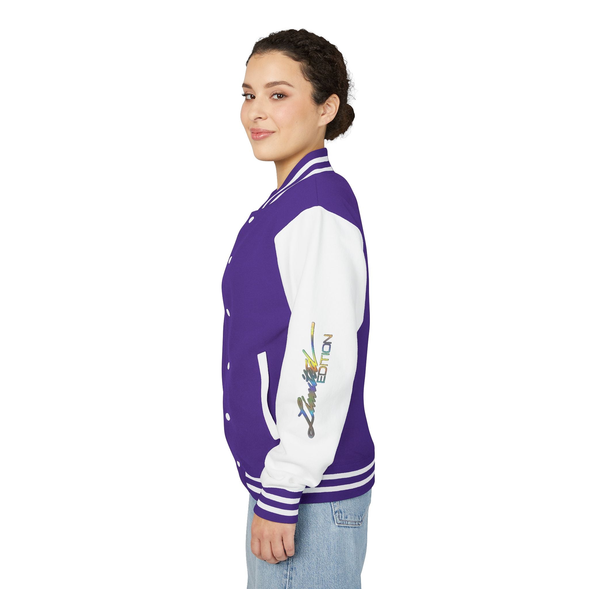 Letterman Jacket — VEXUS Paris Graphic Varsity Jacket with Lip Logo